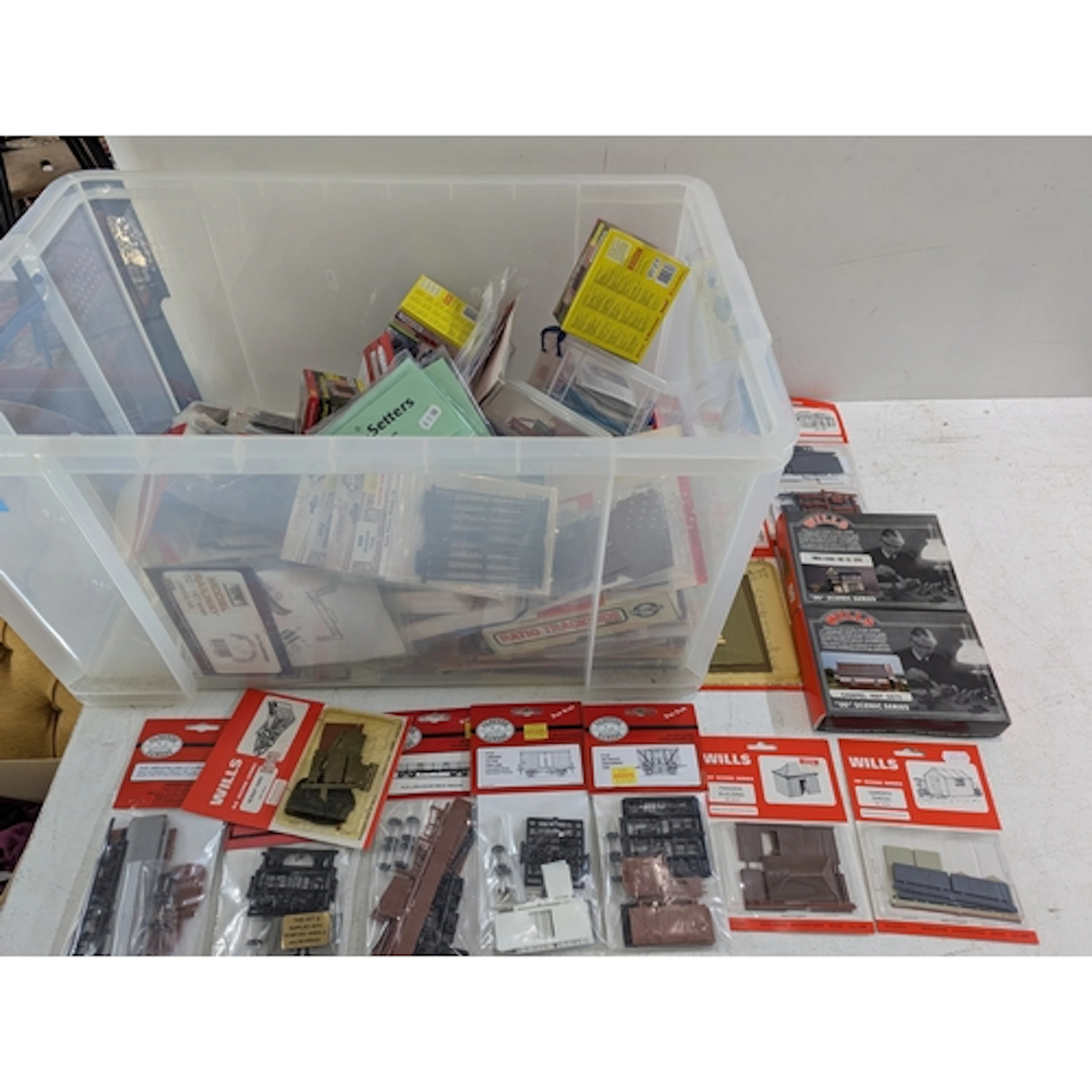 A large quantity of model railway buildings and other landsc...