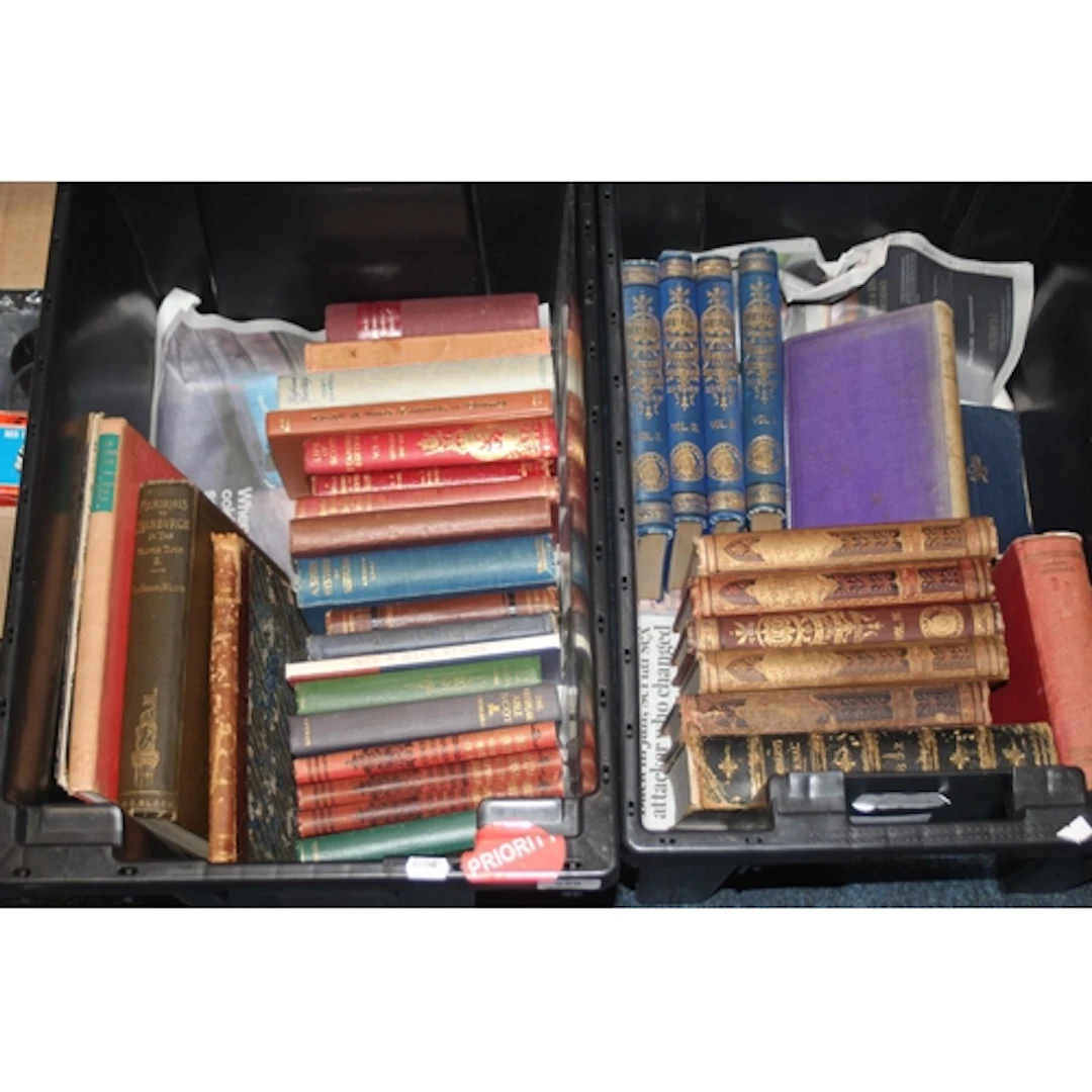 Two boxes containing Poets and Poetry of Scotland four volum...