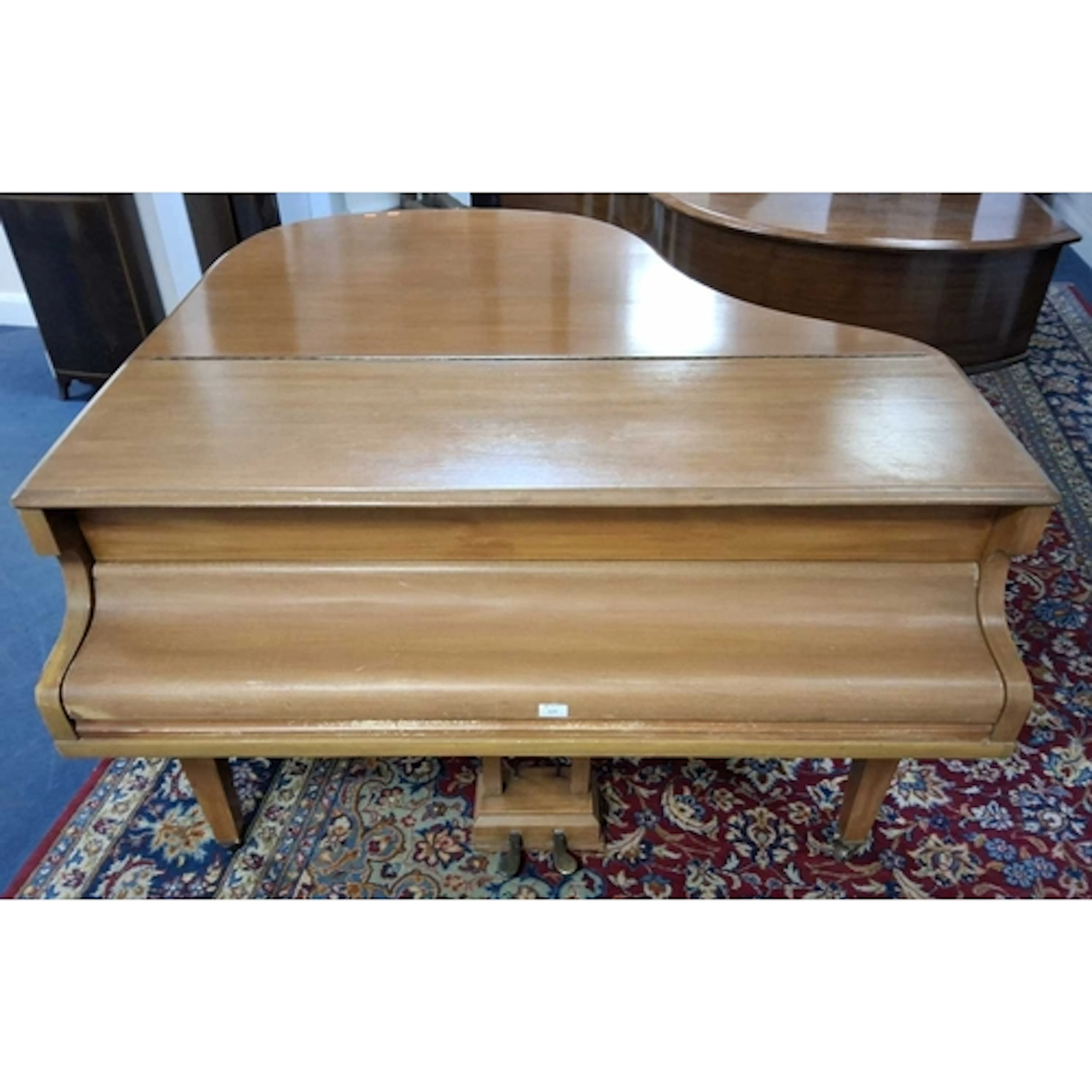 MONINGTON AND WESTON, A MAHOGANY-CASED PETITE GRAND PIANO, w...
