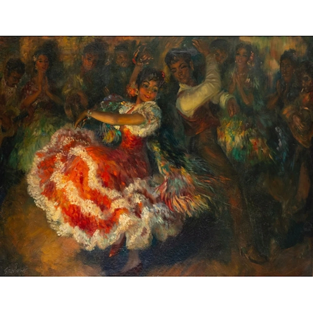 * John Strevens (British, 1902-1990) - Flamenco dancers - O...