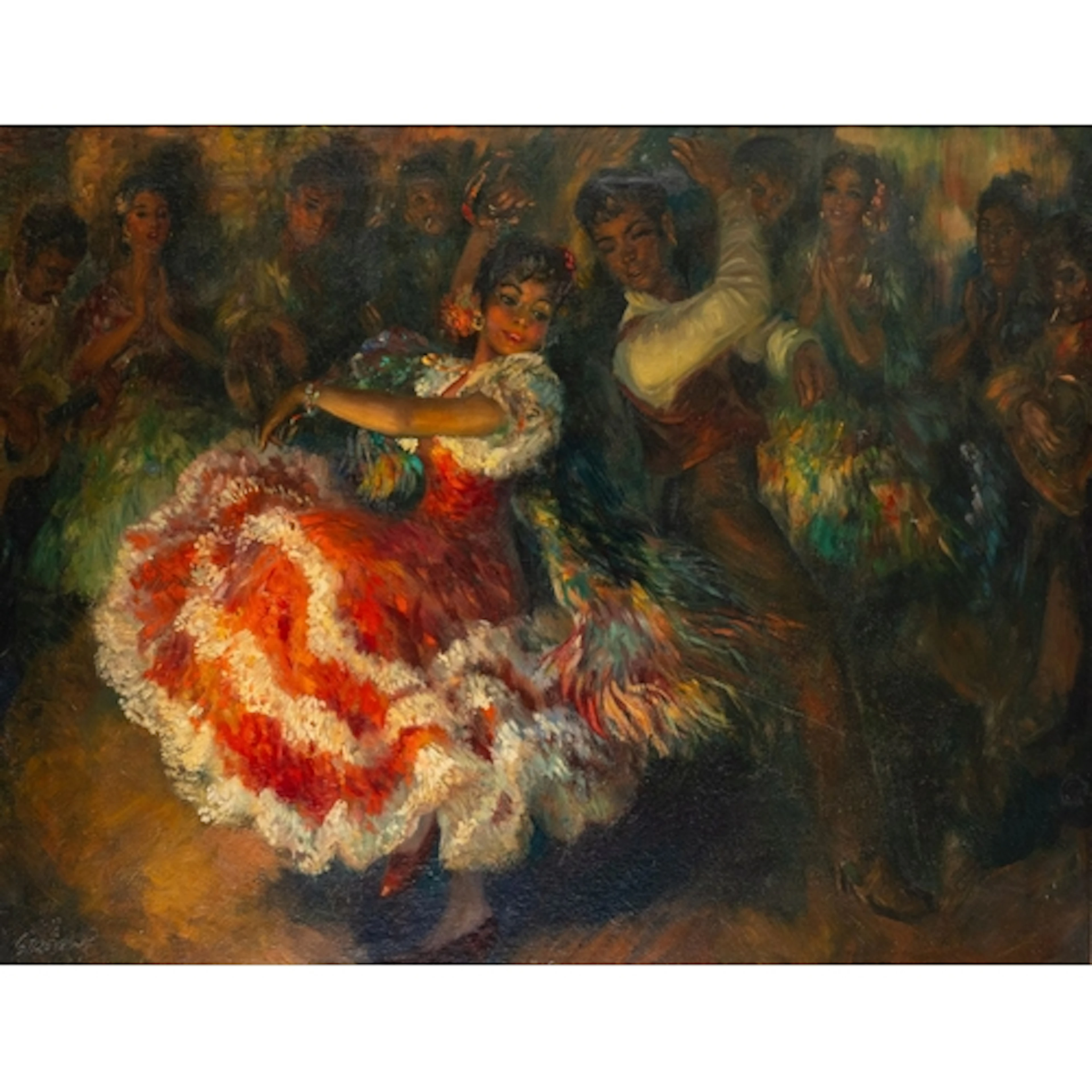 * John Strevens (British, 1902-1990) - Flamenco dancers - O...