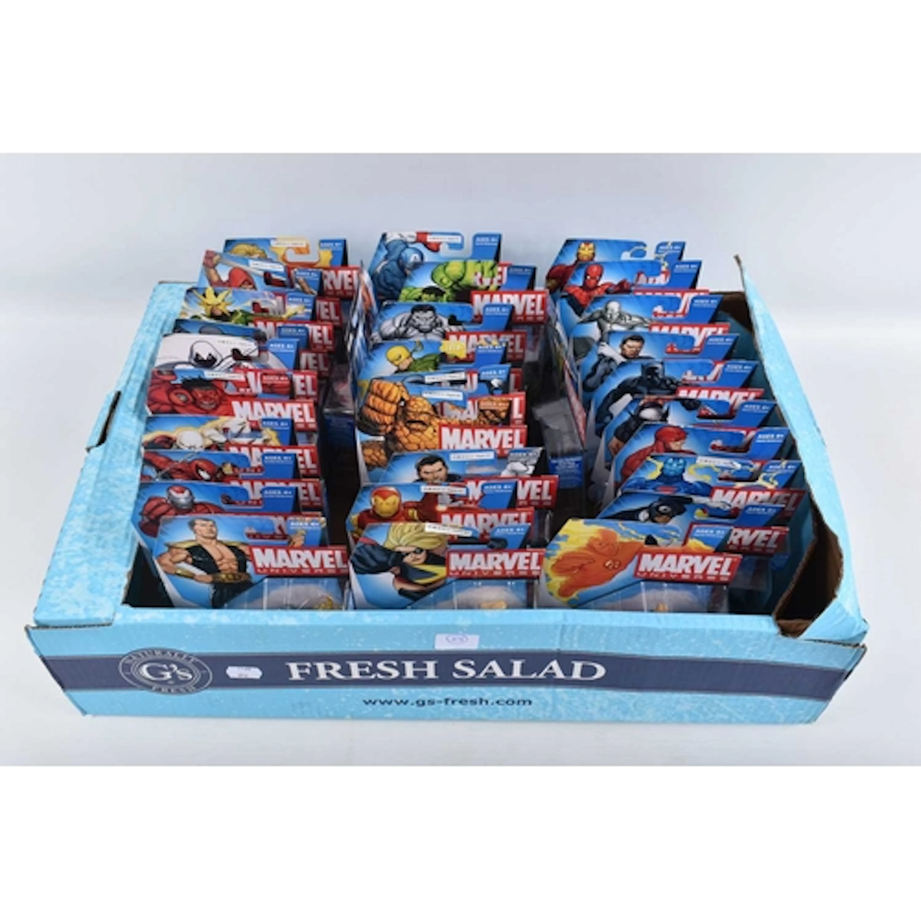 THIRTY-ONE BOXED AND SEALED HASBRO MARVEL UNIVERSE SERIES 1,...