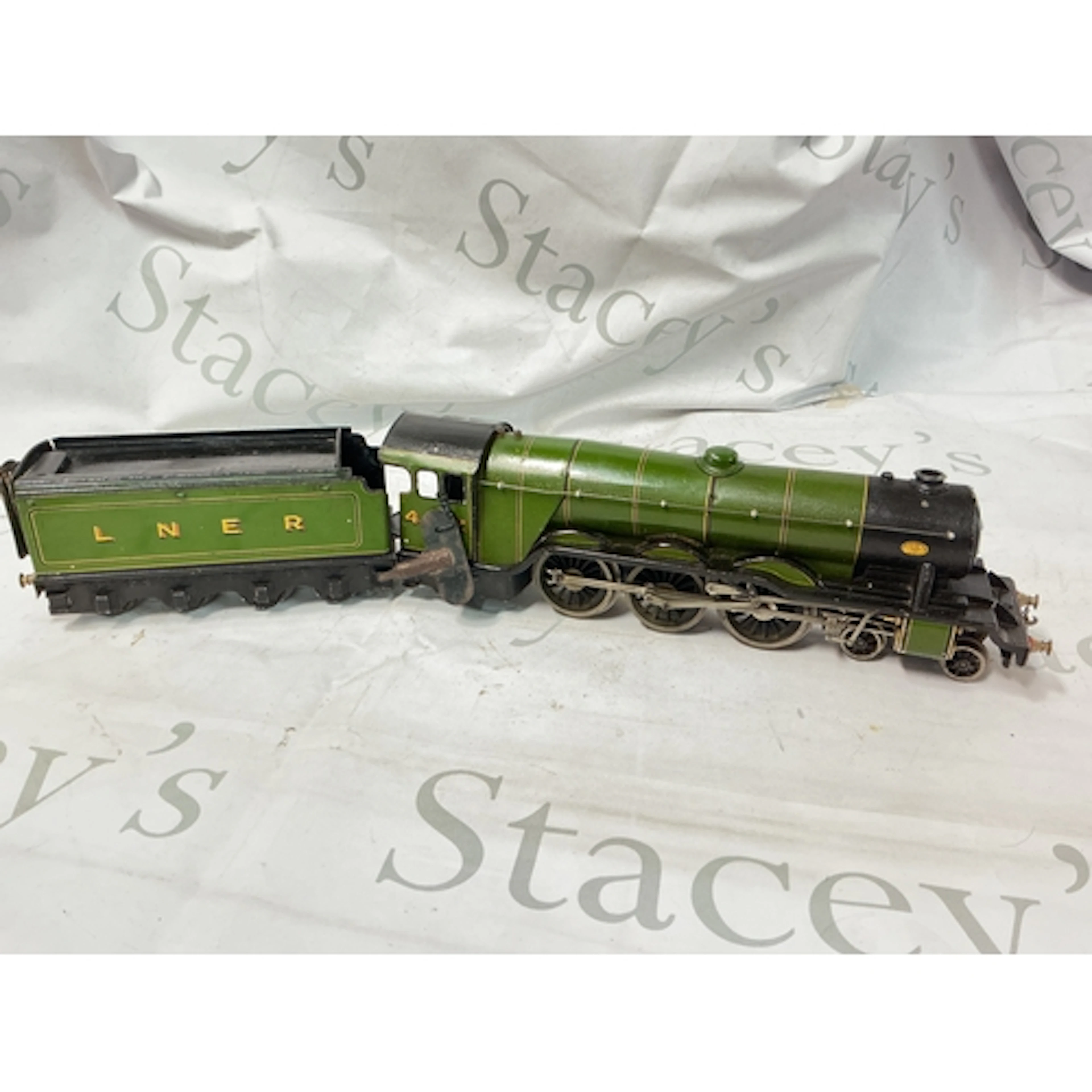A Clockwork Basset Lowke 0 Gauge Flying Scotsman, with Key.