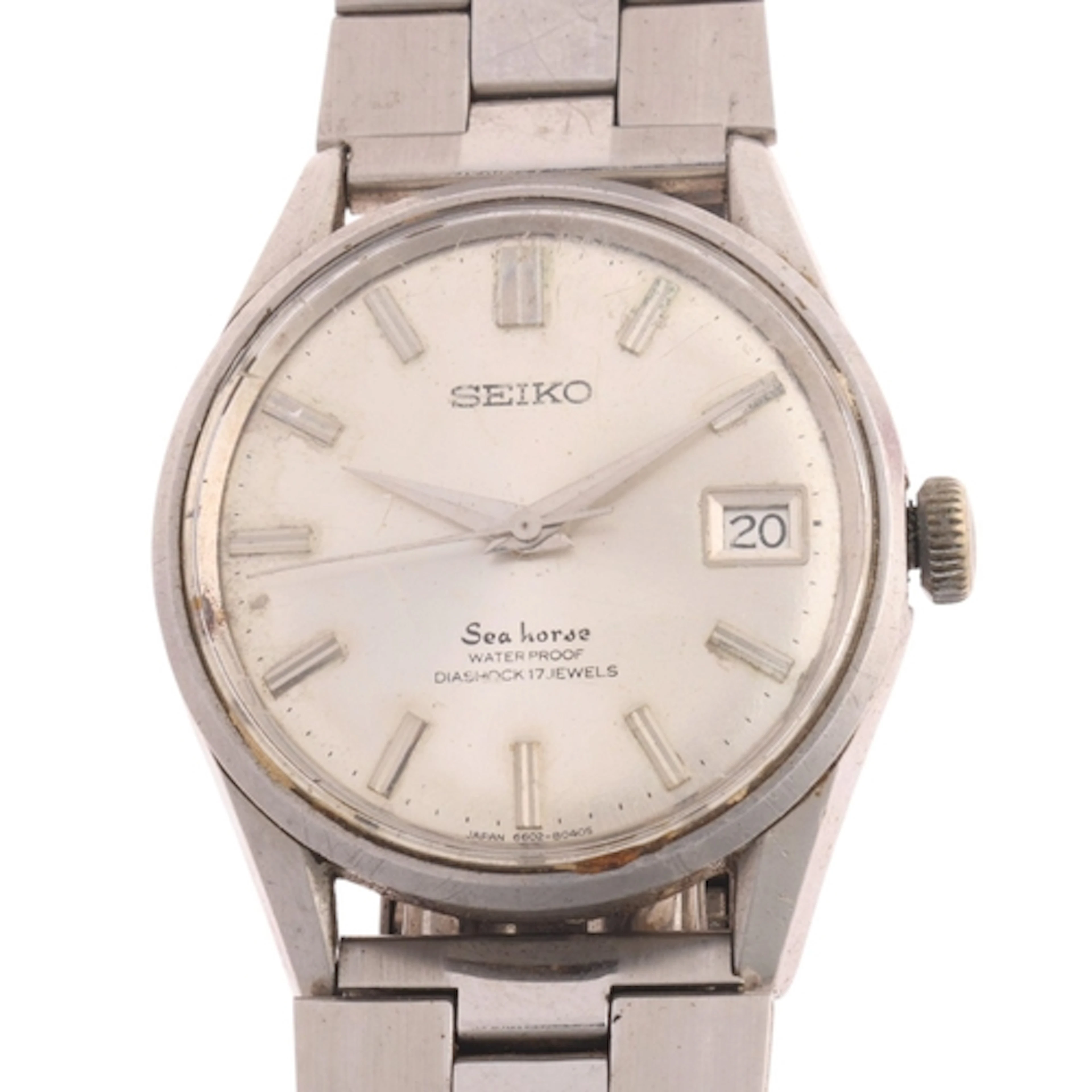 SEIKO - a Vintage stainless steel Sea Horse mechanical calen...