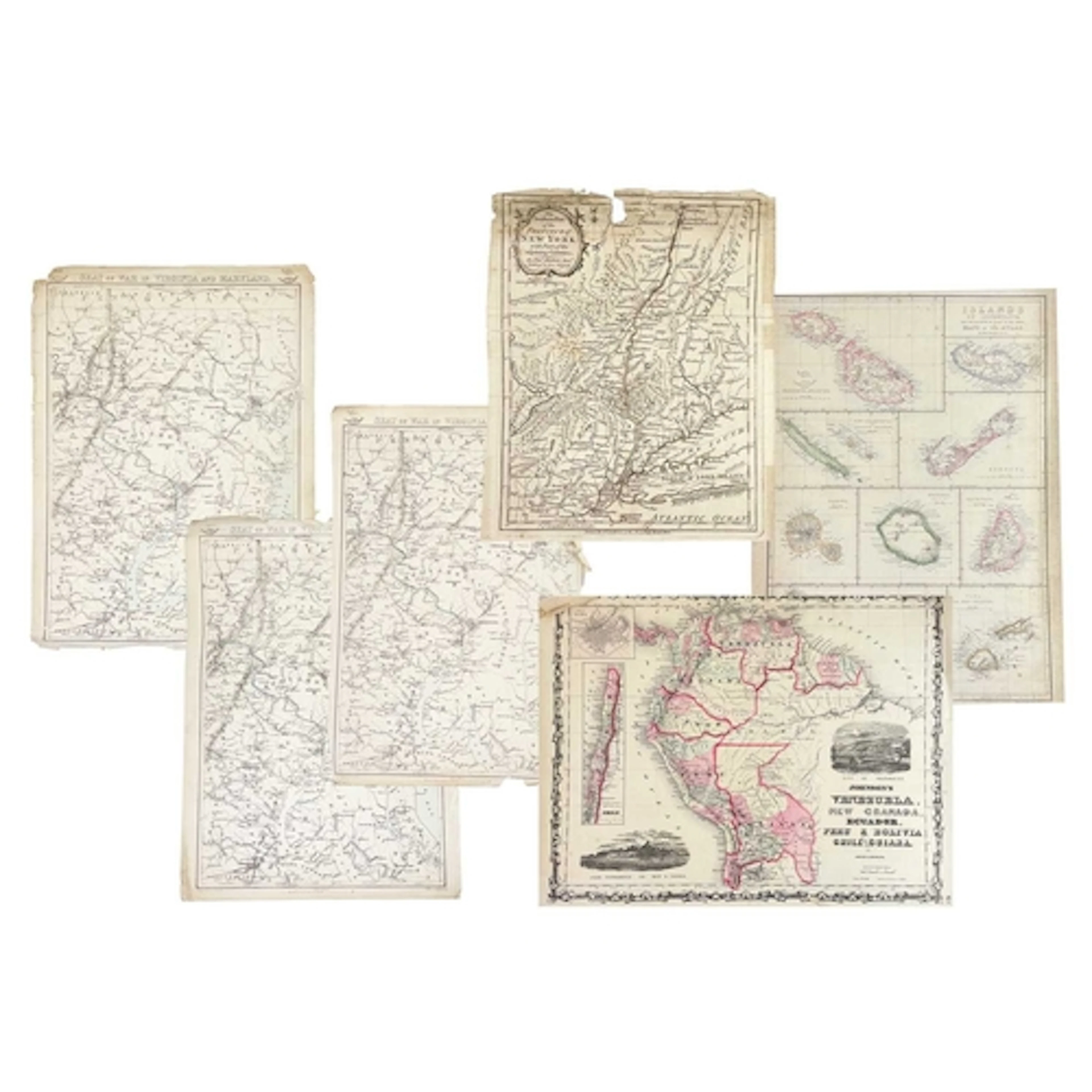 A large collection of maps and plates Including, 'The Southe...