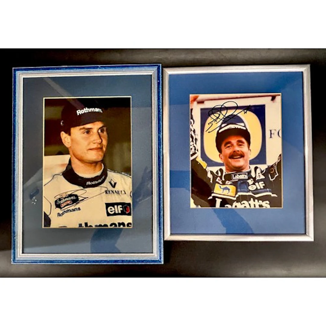 David Coultard racing driver signed framed picture together ...