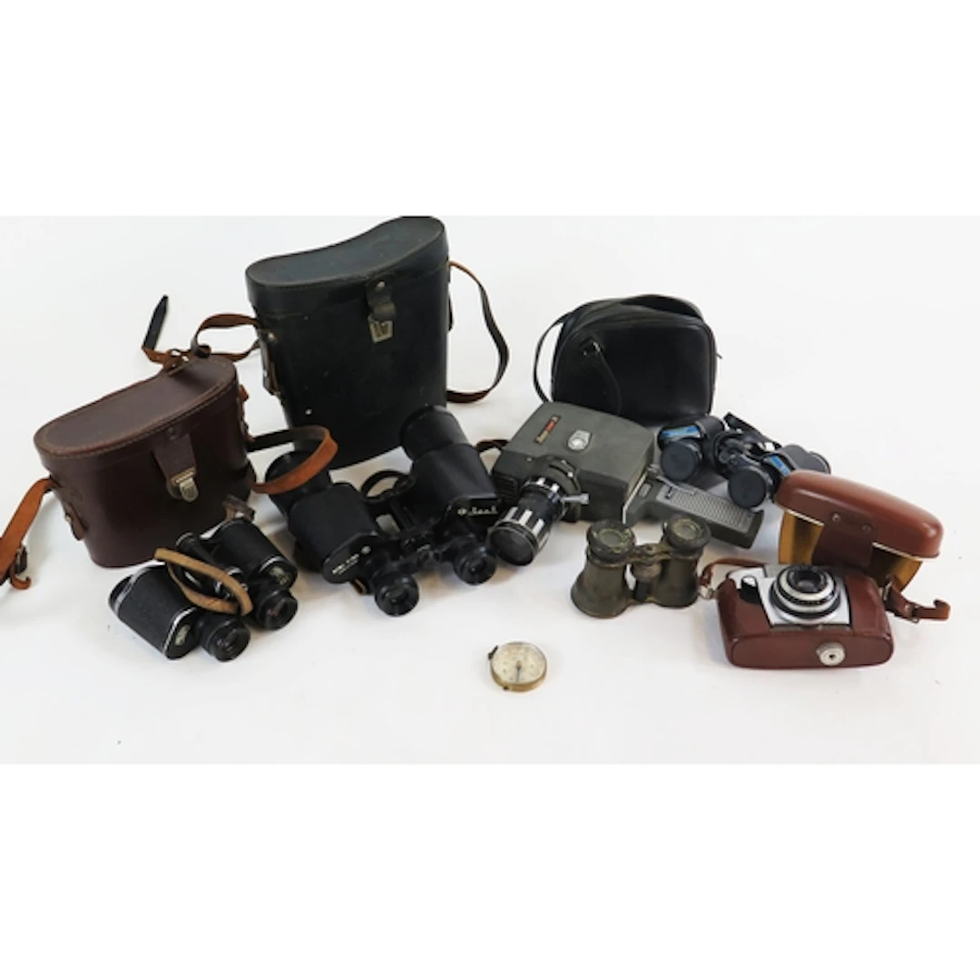 Cameras & Binoculars including Carl Zeiss Jena Deltrintem 8x...