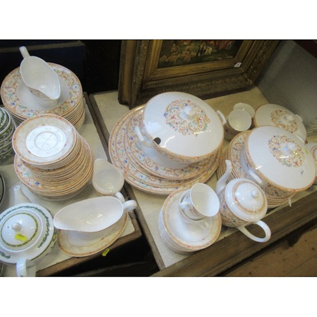 A large collection of Royal Worcester Fresco pattern tea and...