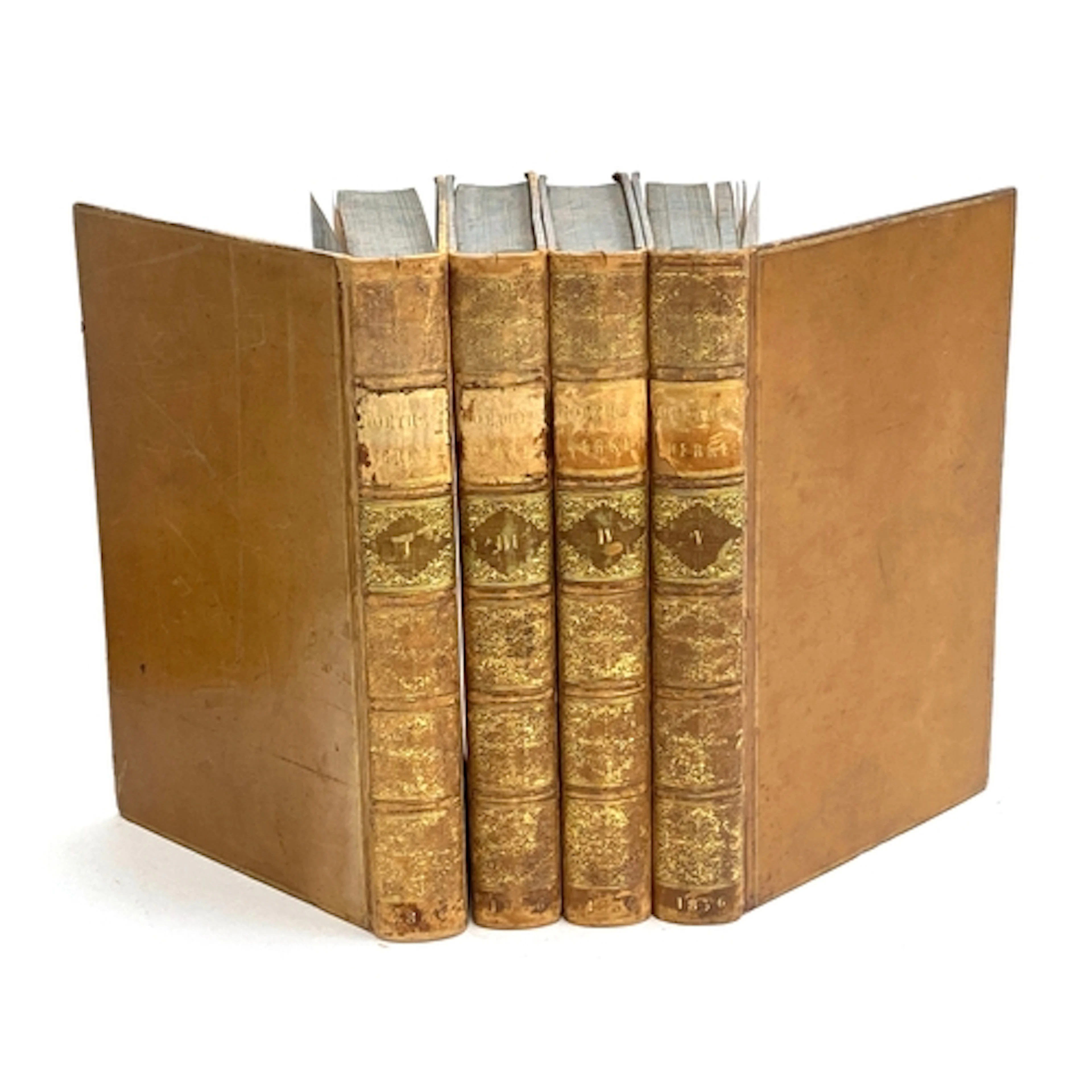 BINDINGS, GOETHE. In German. Full calf; vols I, III, IV, V. ...