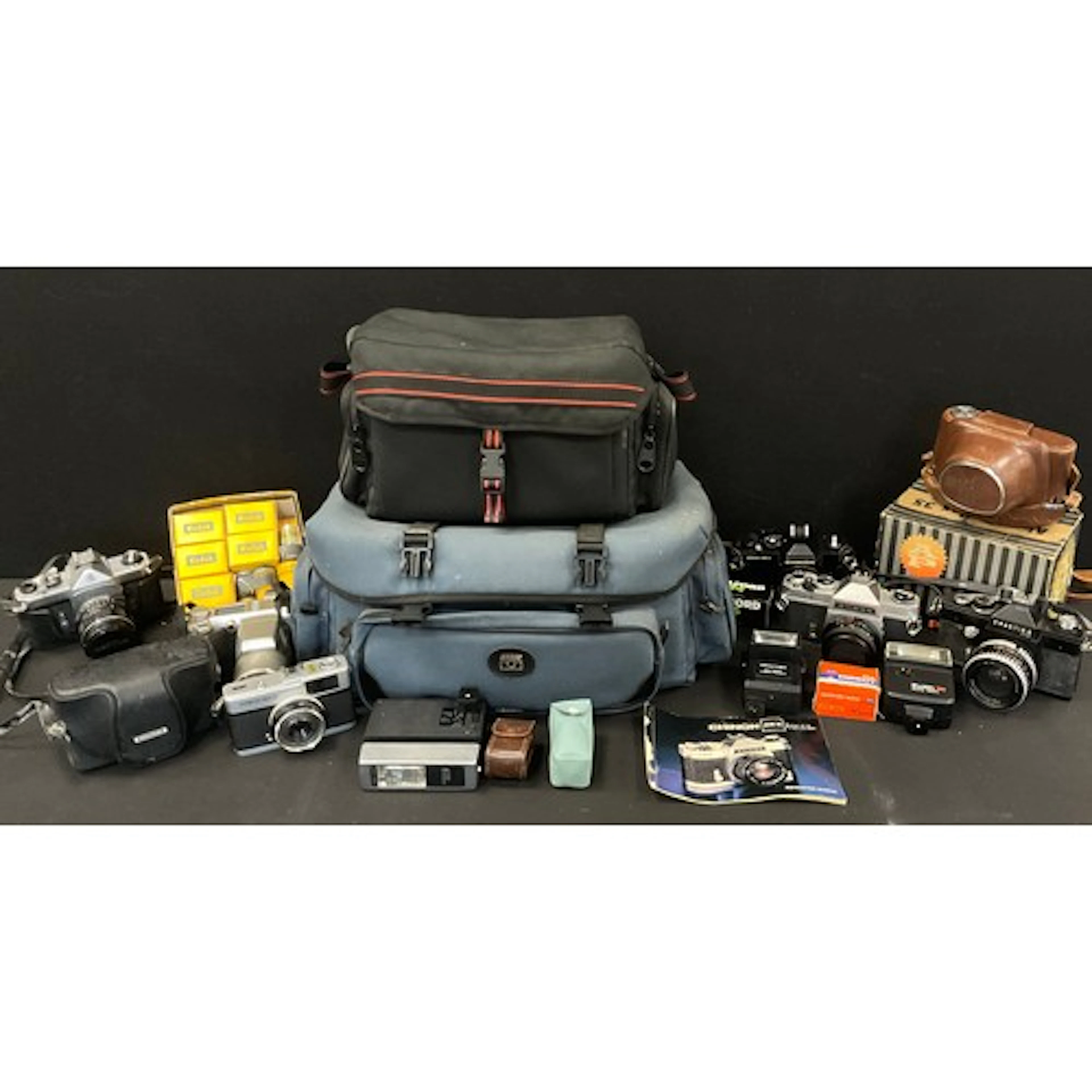 Cameras - 35mm photography - An Olympus Trip 35; Chinon CM-...