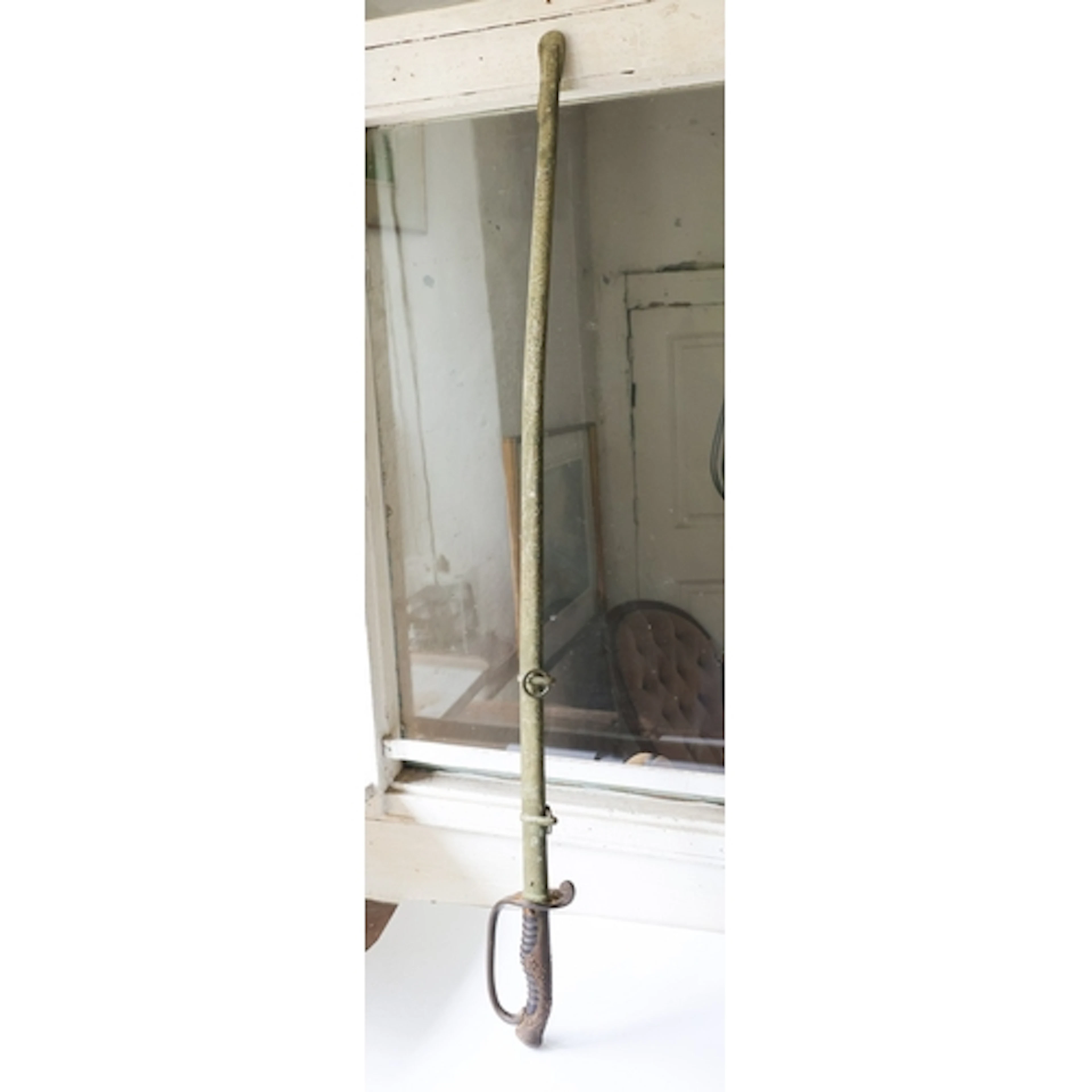 Antique Japanese Sword and Scabbard with Attractively Detail...