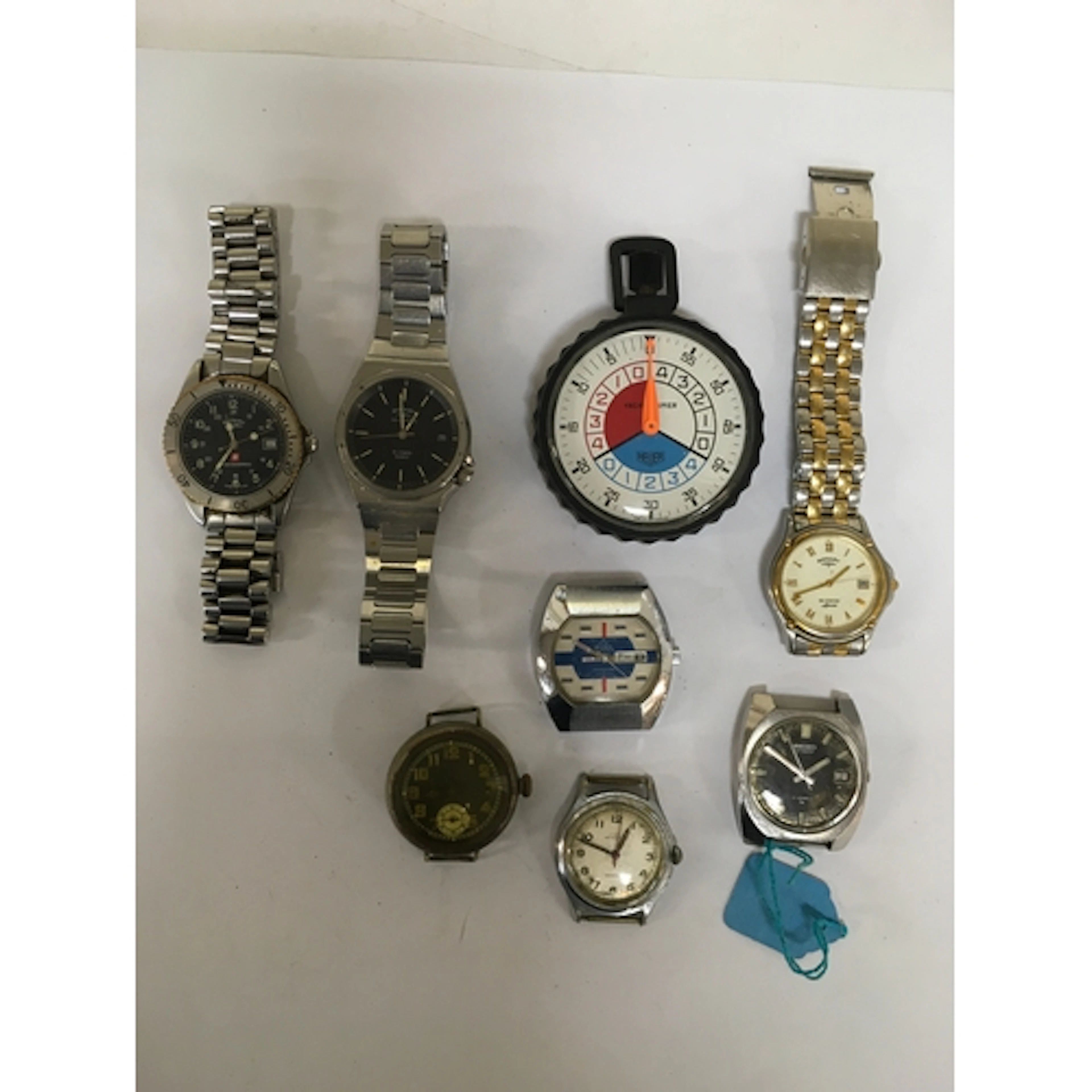 Three Rotary wristwatches, a Heuer stopwatch plus various vi...