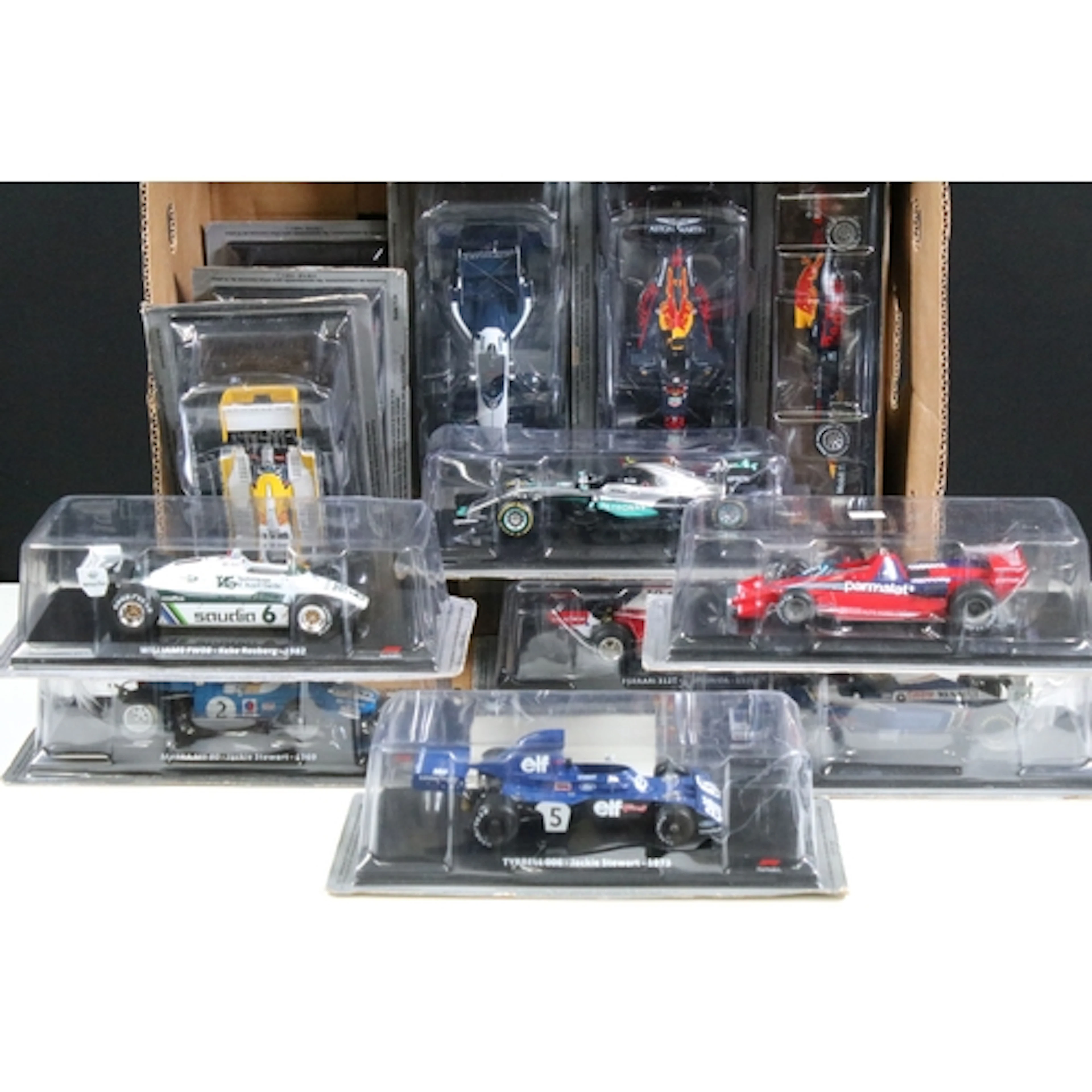 14 Boxed / cased Formula One diecast models to include Merce...