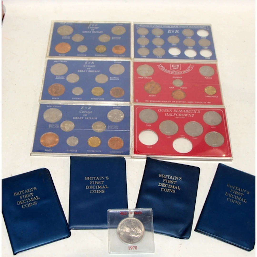 EIIR Coinage of Great Britain etc coin sets