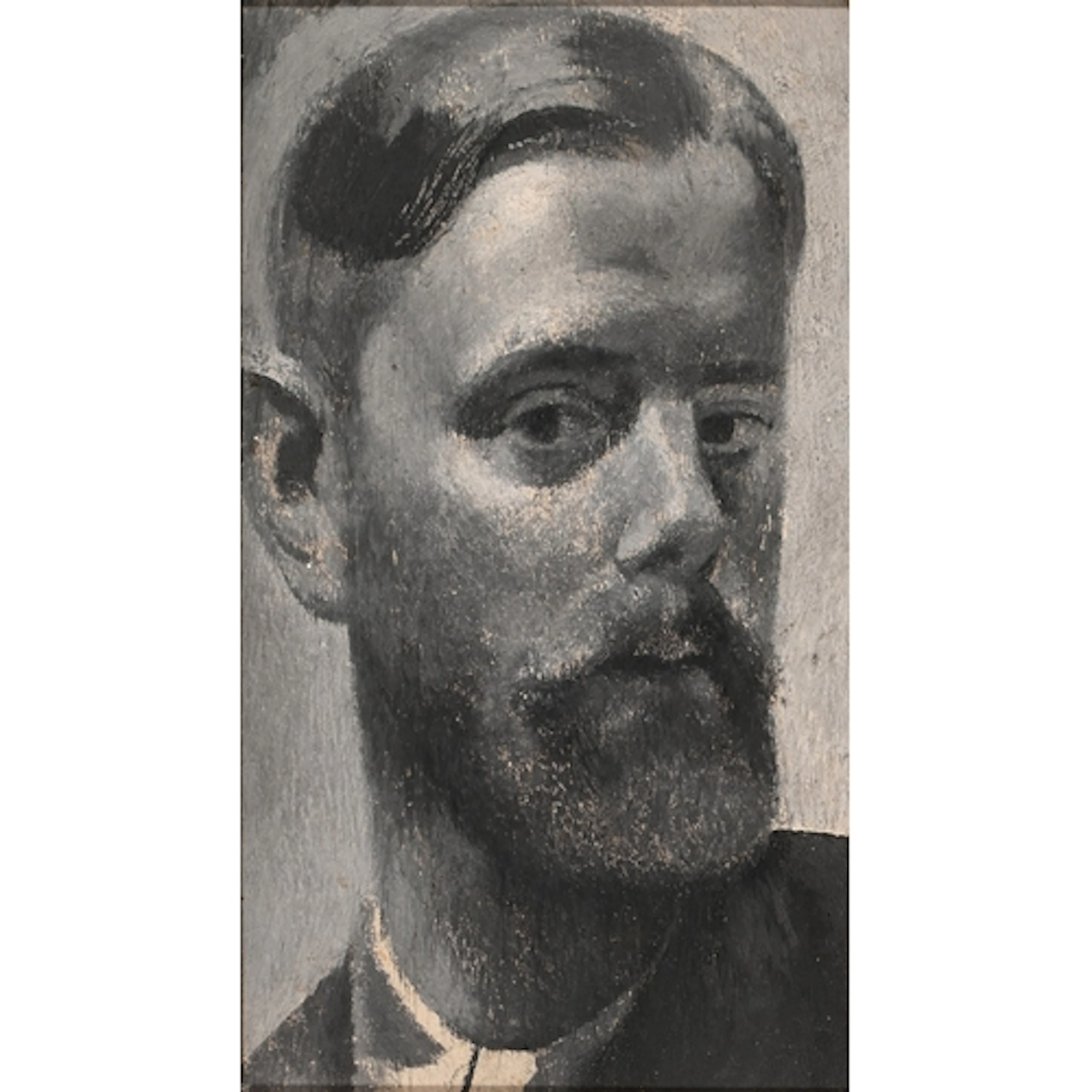 Reginald Brill (1902-1974) - Self Portrait, oil on panel, en...