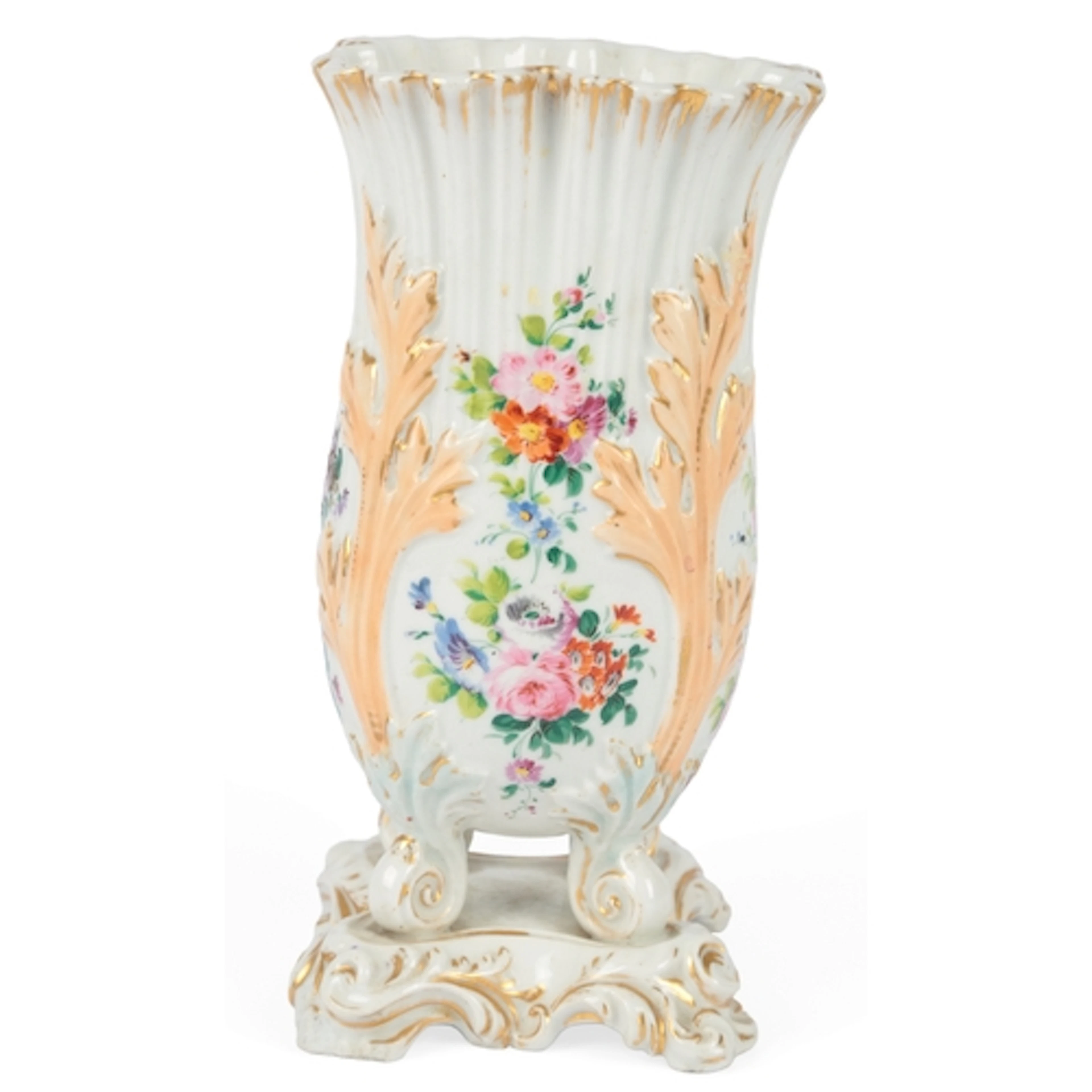 A Napoleon III period Paris porcelain vase, mid-19th century...