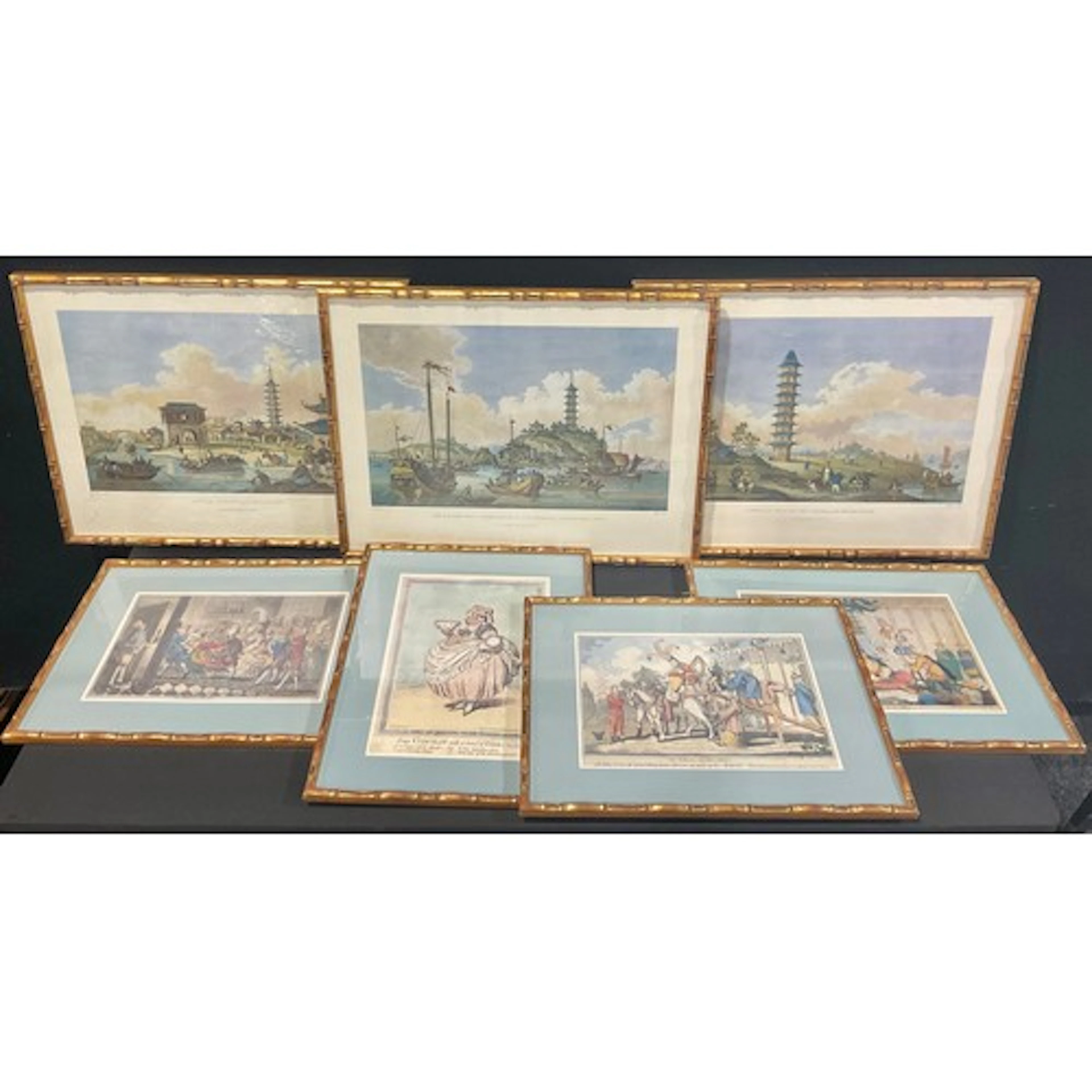 Interior Decoration - a set of four modern prints, after 18t...