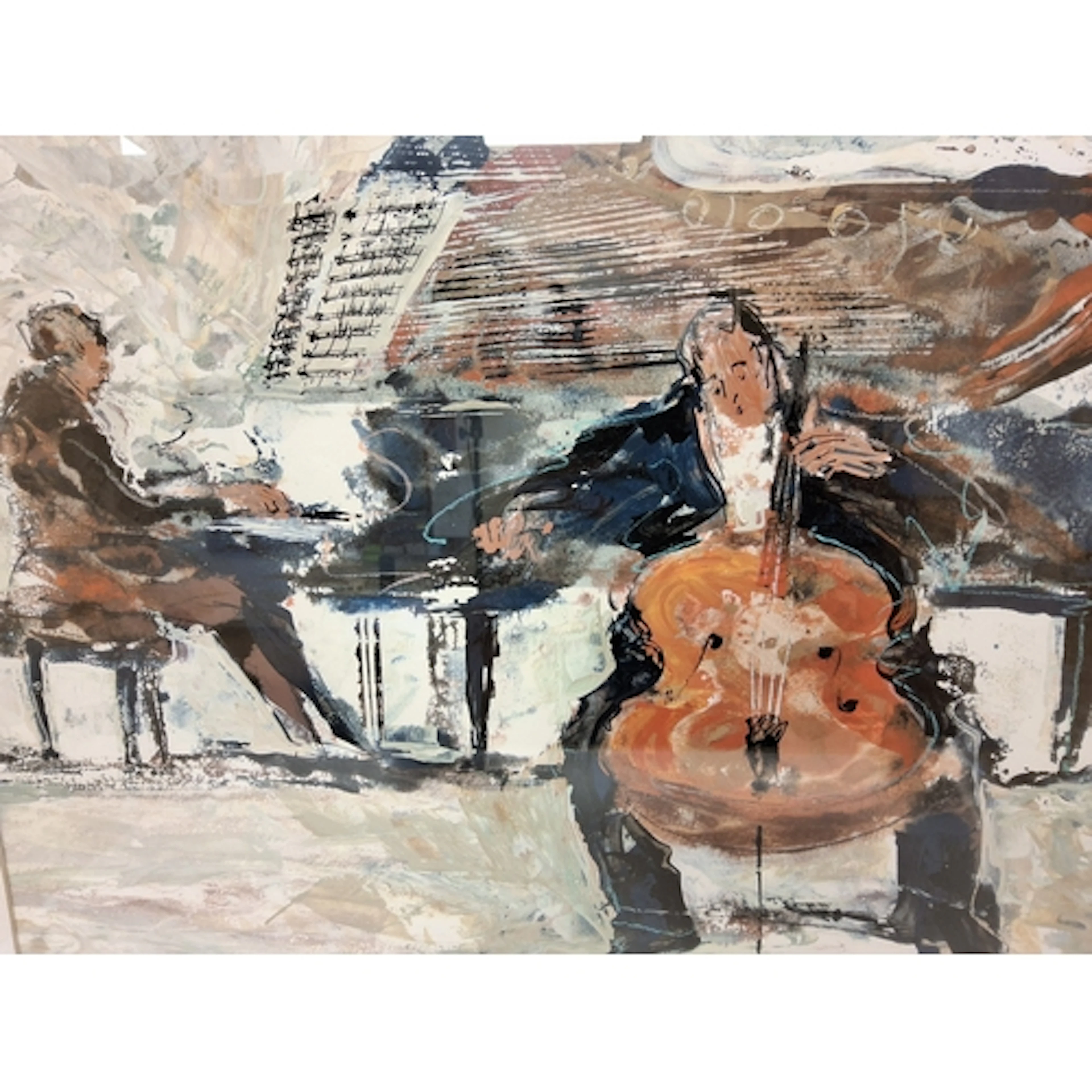 BERNARD ROOKE (BRITISH 1938) PIANO AND CELLO, two musicians ...