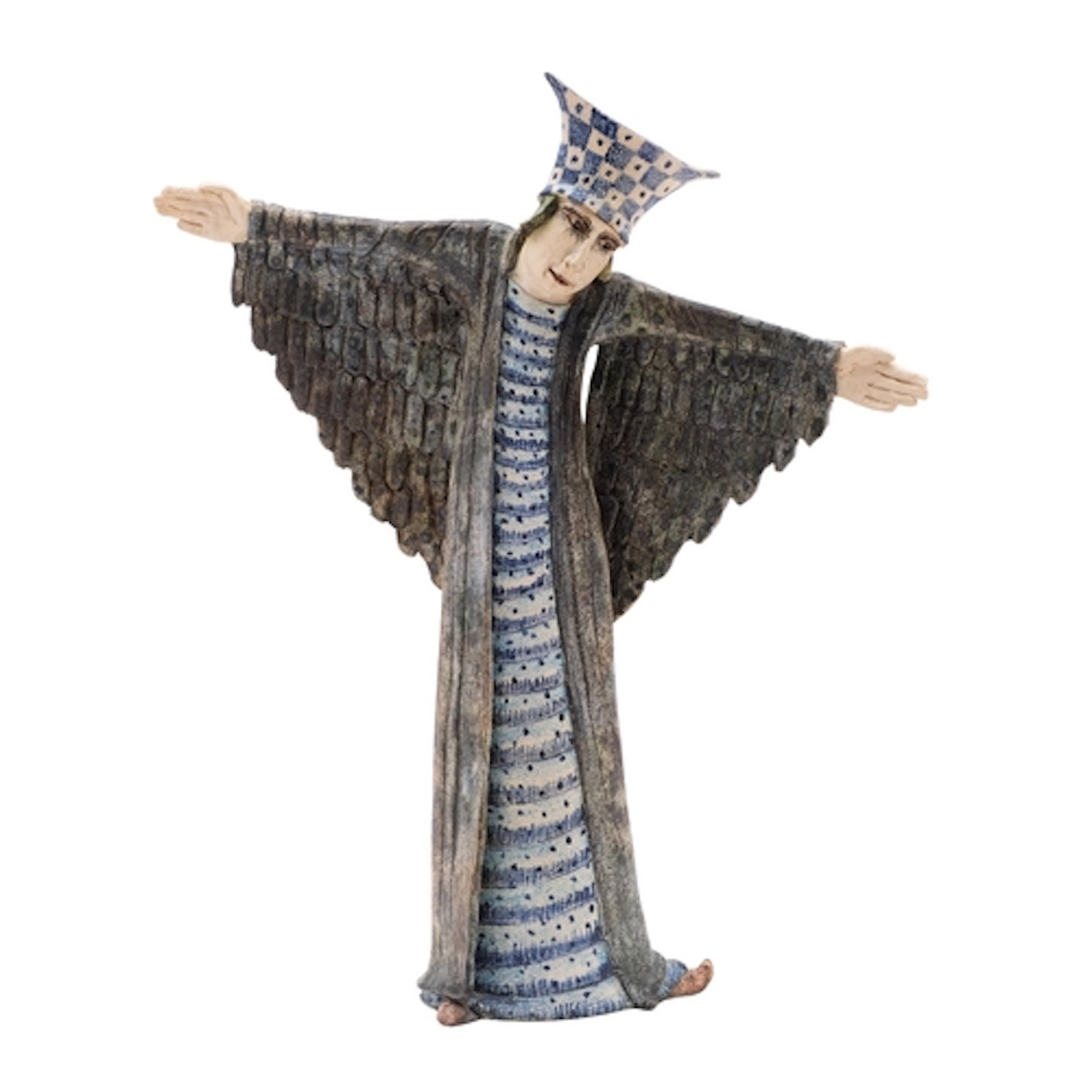 Amanda Popham [Contemporary] a stoneware sculpture The Feath...