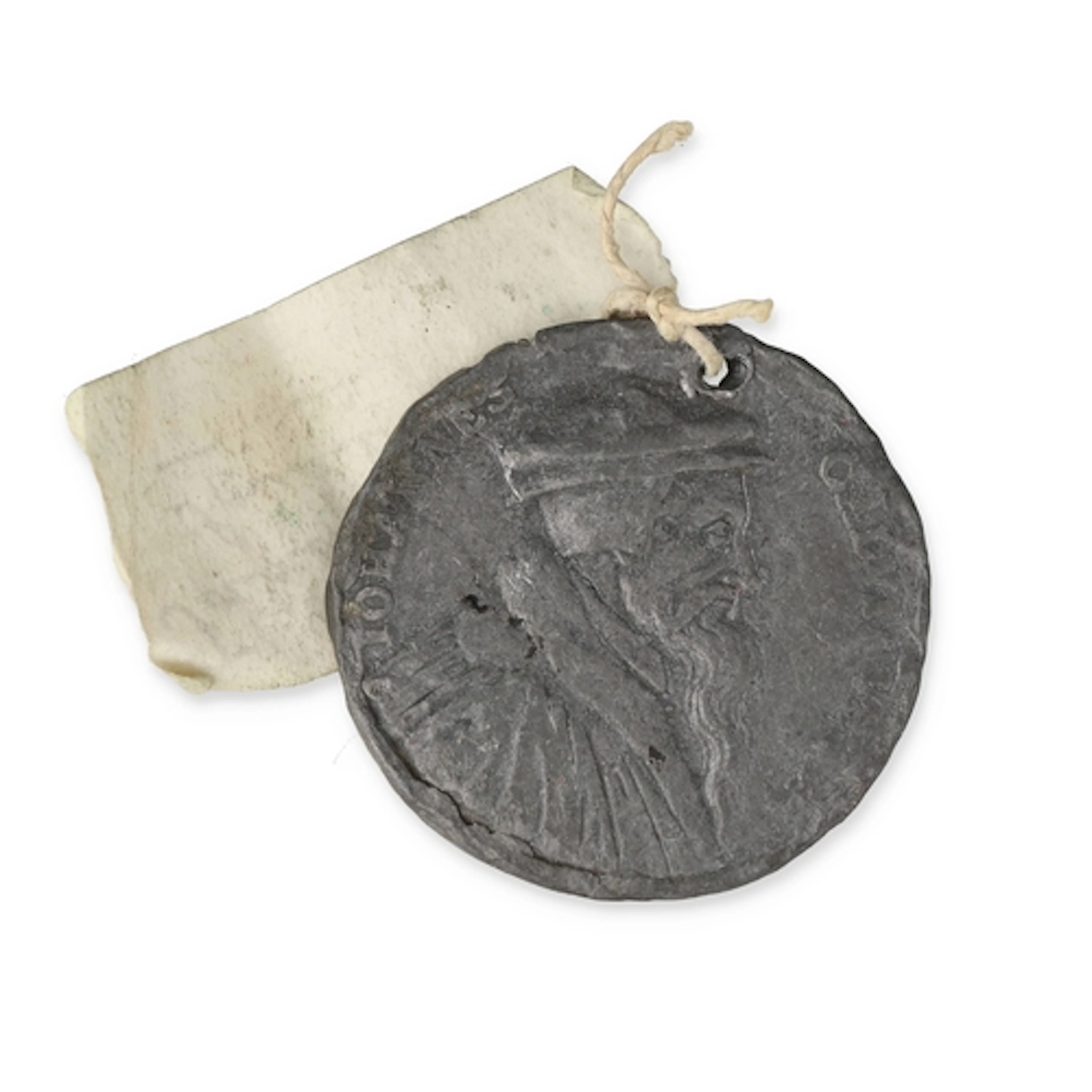 A SWEDISH SILVER MEDAL CIRCA 1690's, JOHN CALVIN BY A. KARLS...