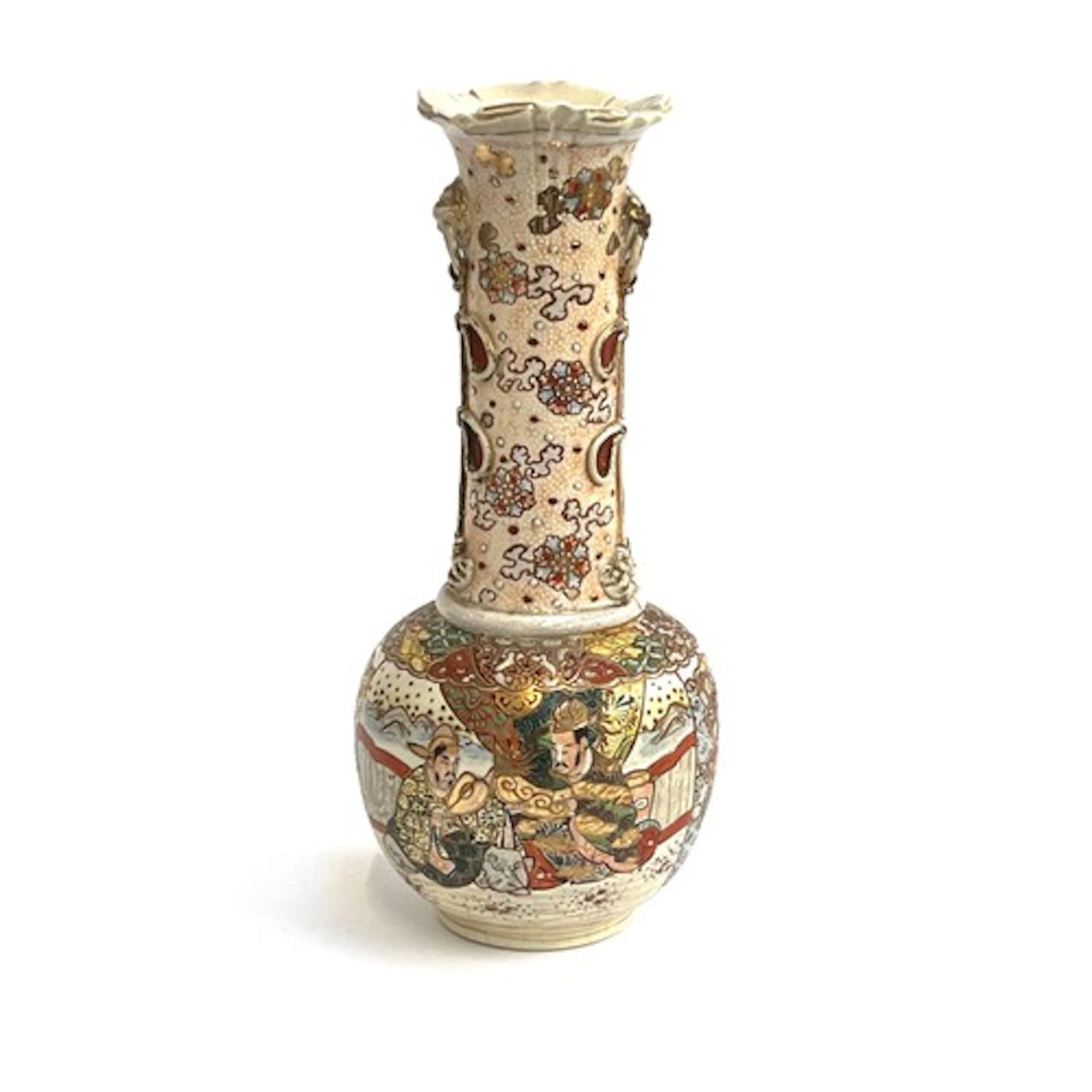 A 20th century Japanese Satsuma vase 39.5cmH; together with ...