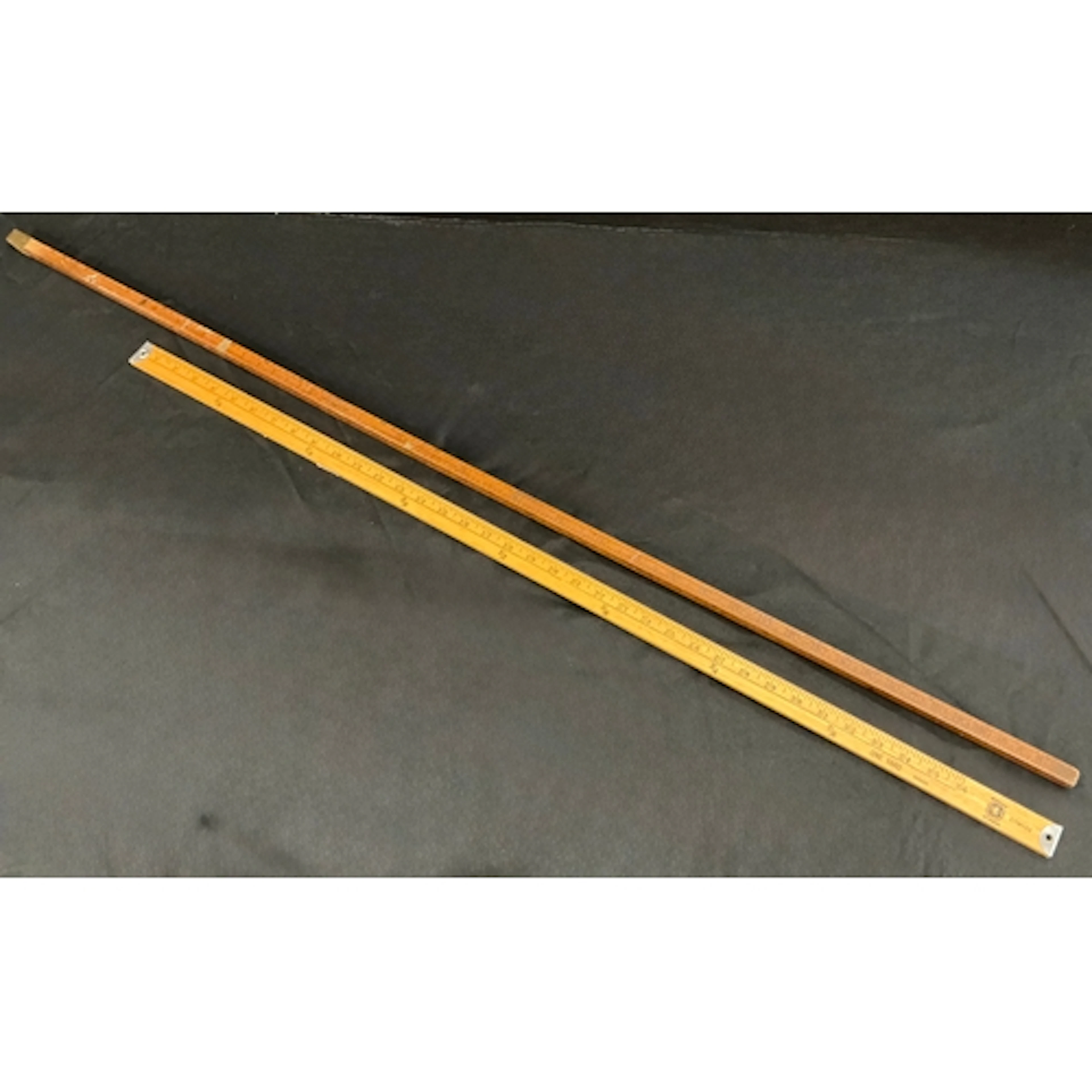 A late 19th century beer barrel measuring dip stick, makers ...
