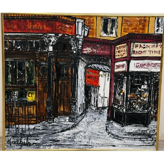 Noel Gibson British 1928-2005 oil on board mi-twentieth cent...