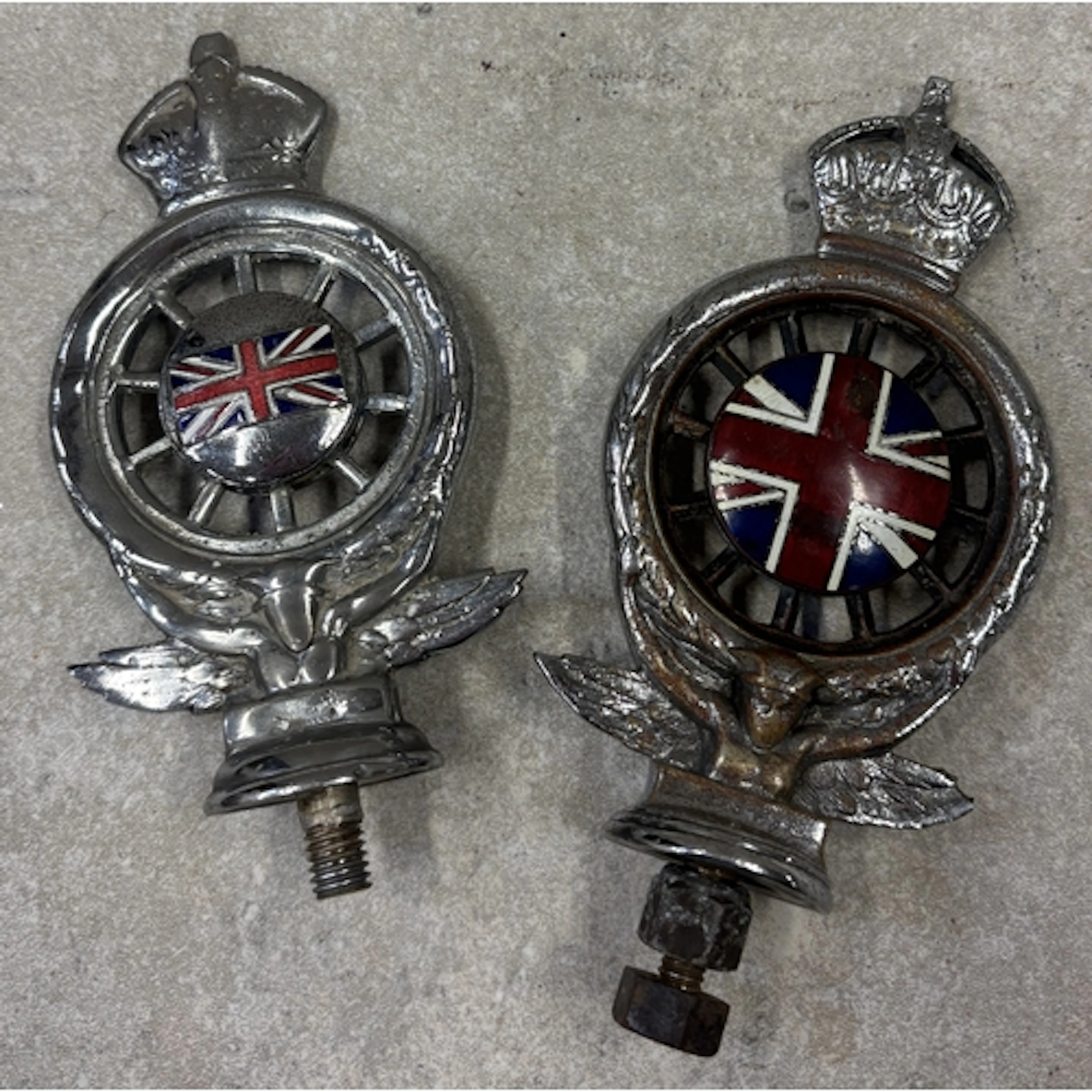 Two RAC bonnet mascots. Est. £20 - £30.