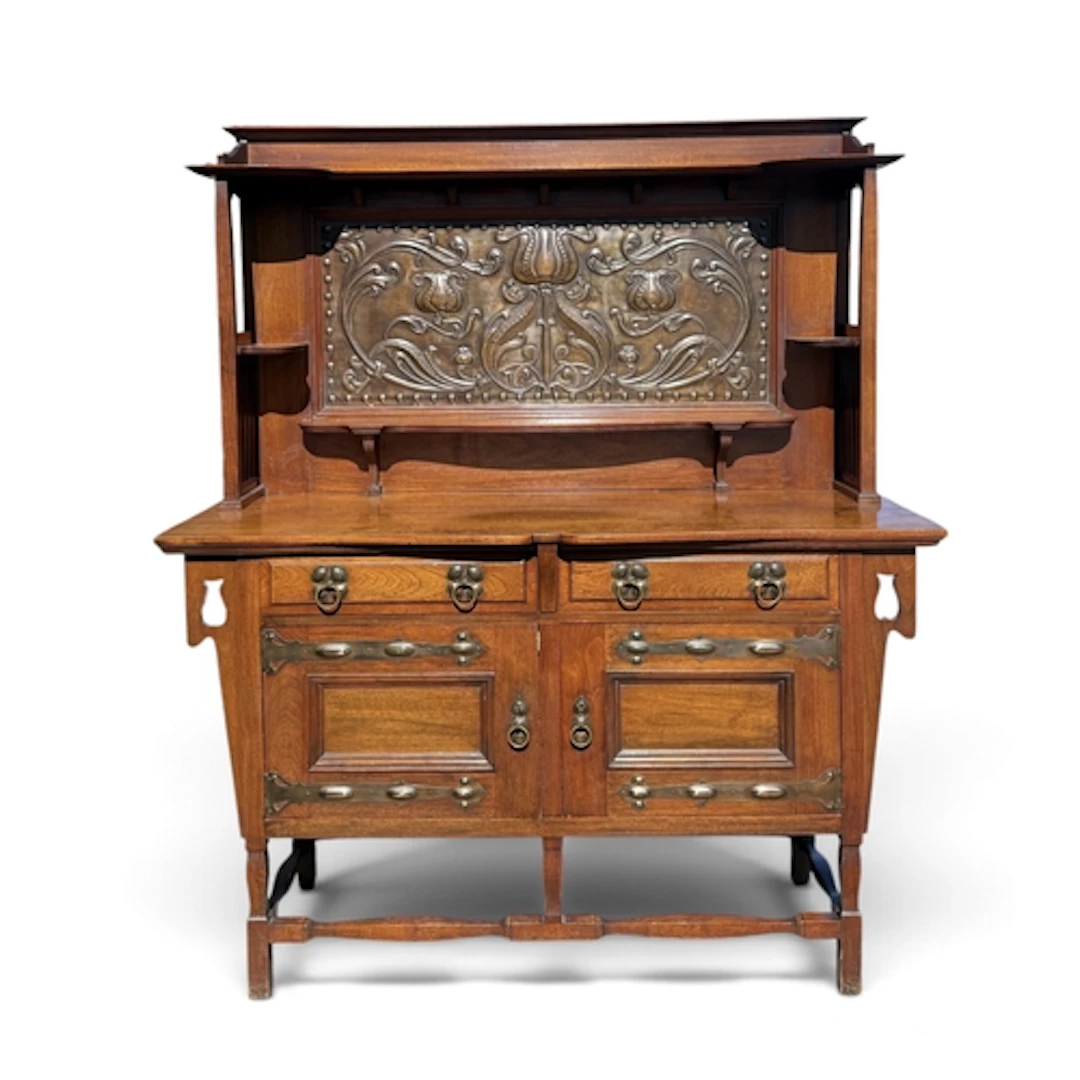 SHAPLAND AND PETTER: AN ARTS AND CRAFTS CABINET In two secti...