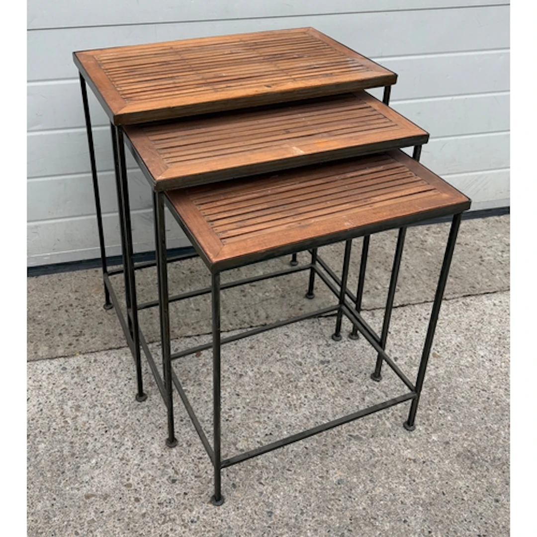 A modern nest of three tables