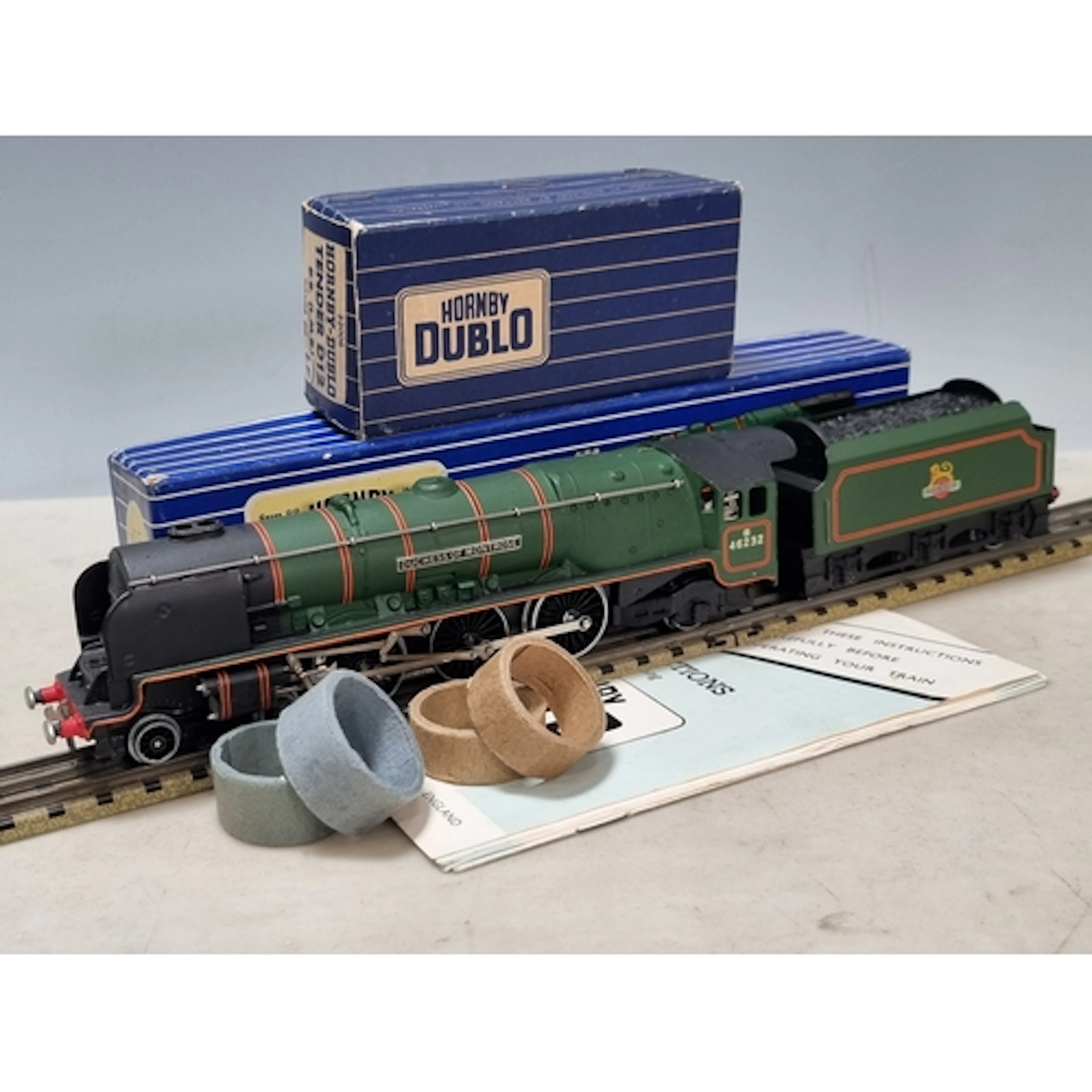 A boxed Hornby Dublo L12 'Duchess of Montrose', M, showing n...