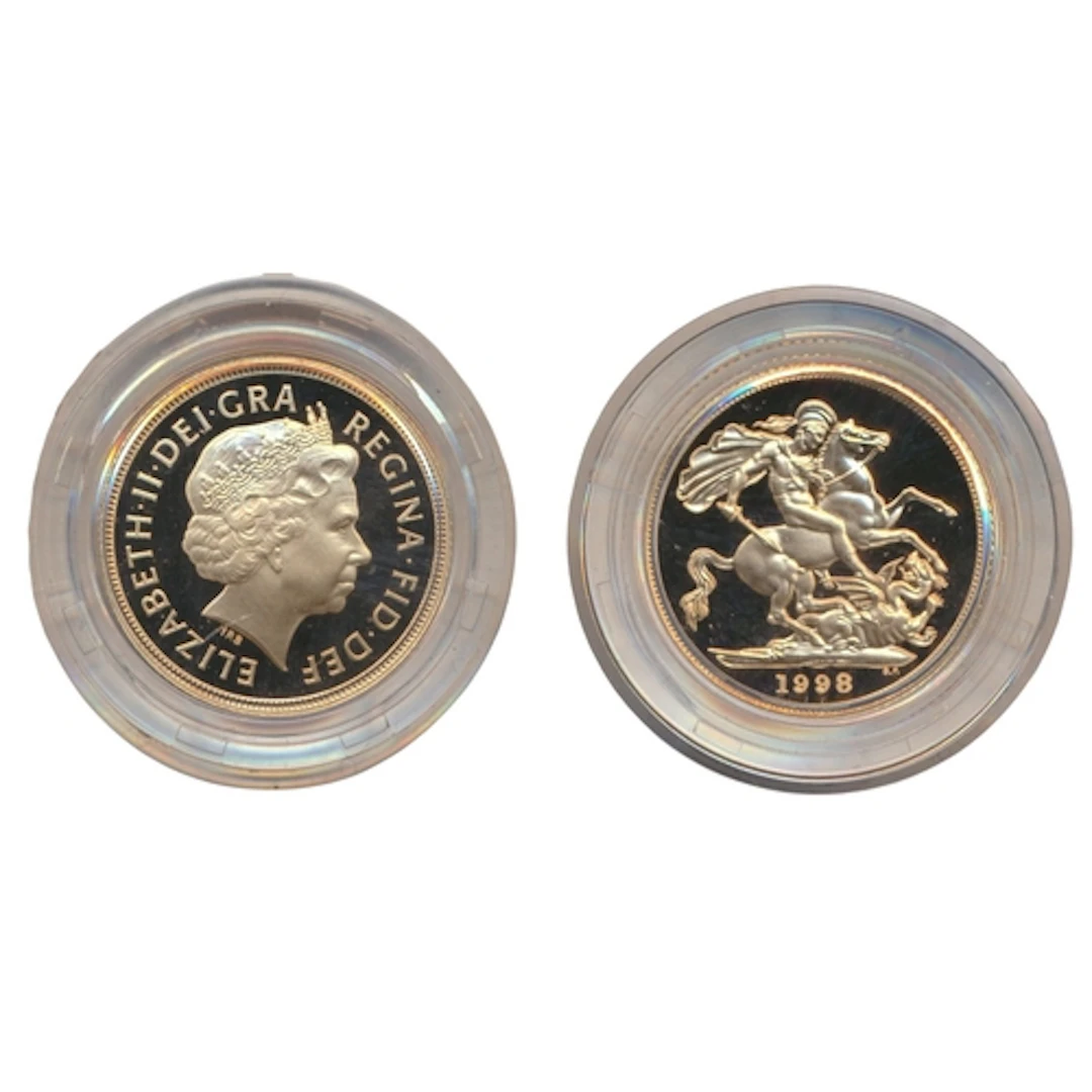 Investment Gold Lot - Documents Required. 1998 sovereign pro...