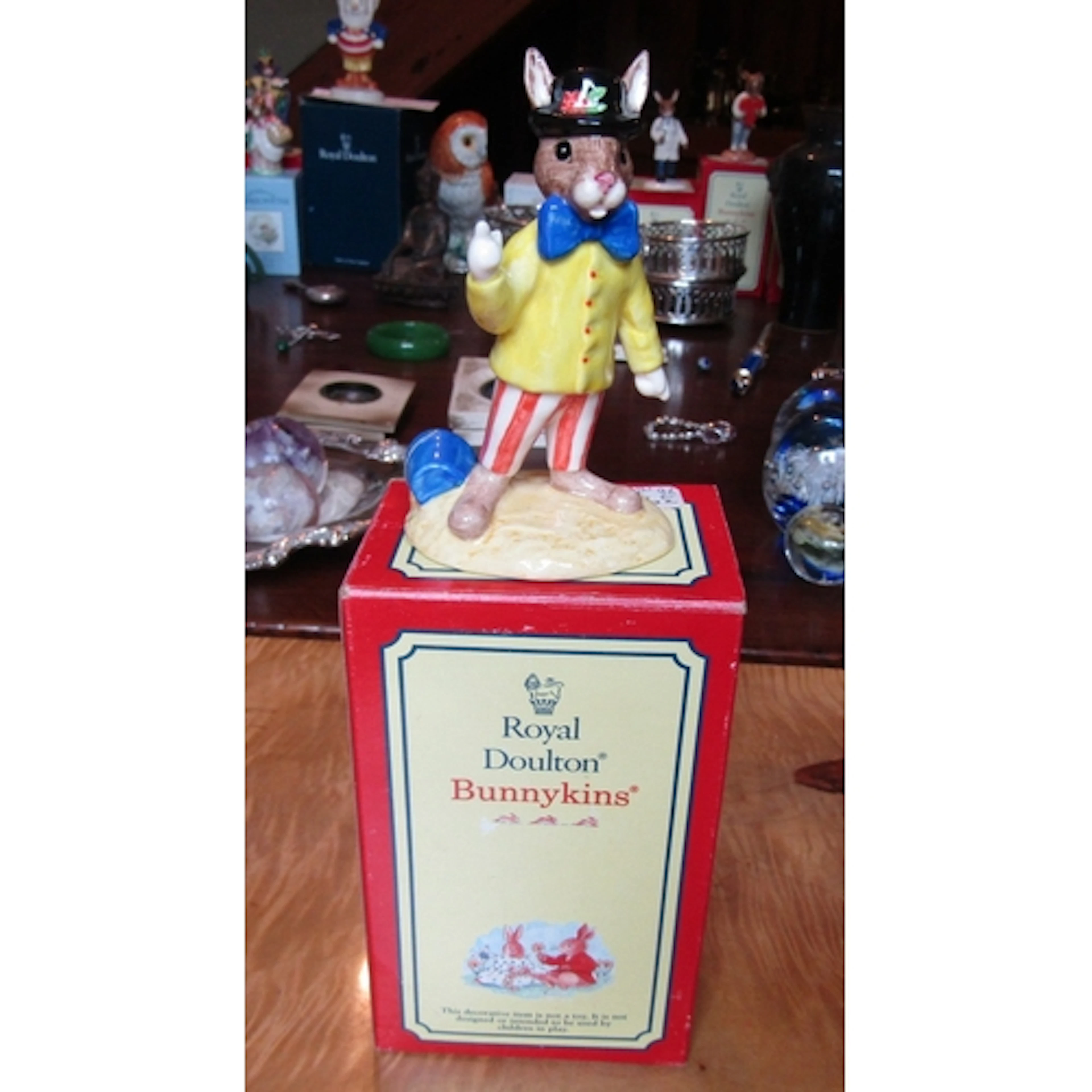 Royal Doulton Bunnykin Fine Porcelain Figure Titled Joker Bu...
