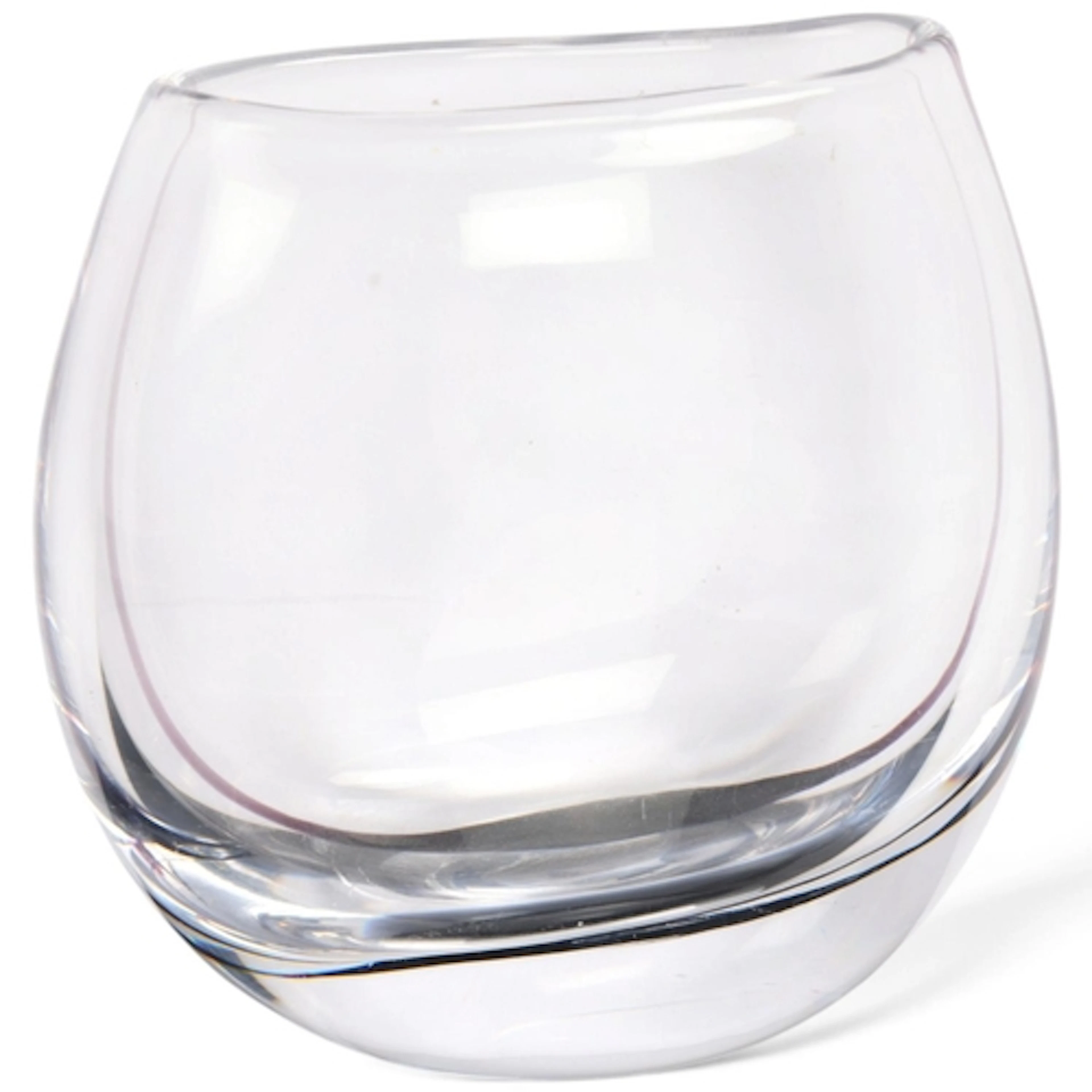 VICKE LINDSTRAND for Kosta, Sweden, a clear glass pebble vas...