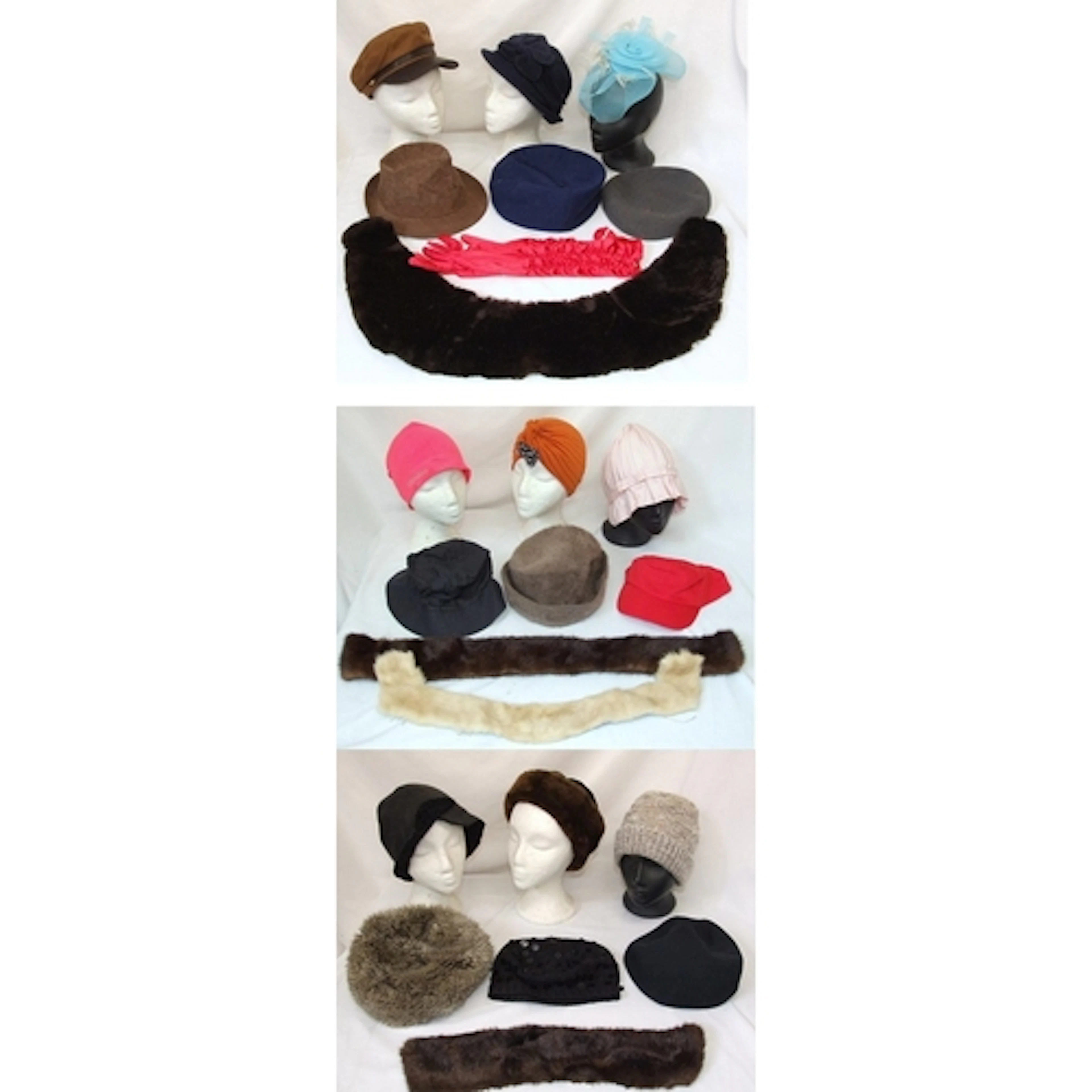 Vintage & Other Hats incl. Kew, Kalenji, Betmar, Beechfield,...