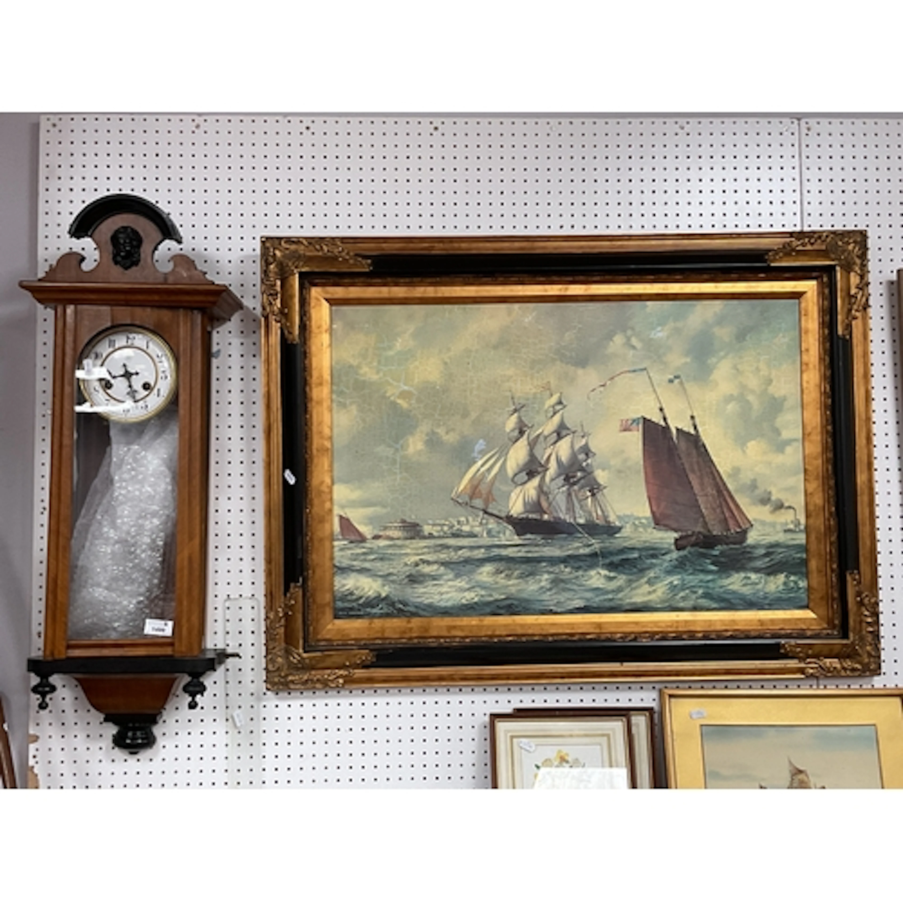 Junghan's Viennese Wall Clock, circa 1900 approximately 82cm...