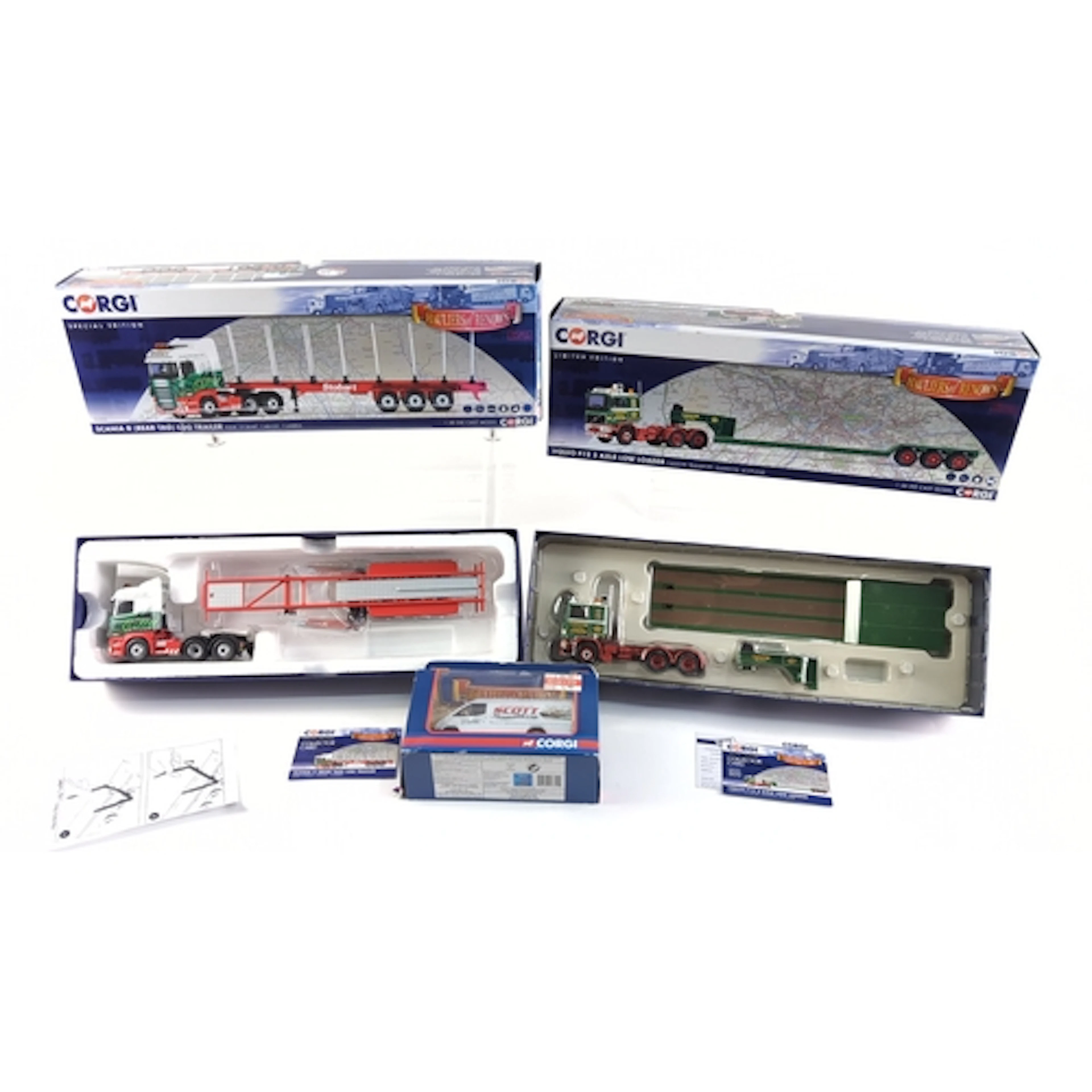 A group of Corgi 'Hauliers of Renown' die-cast commercial ve...