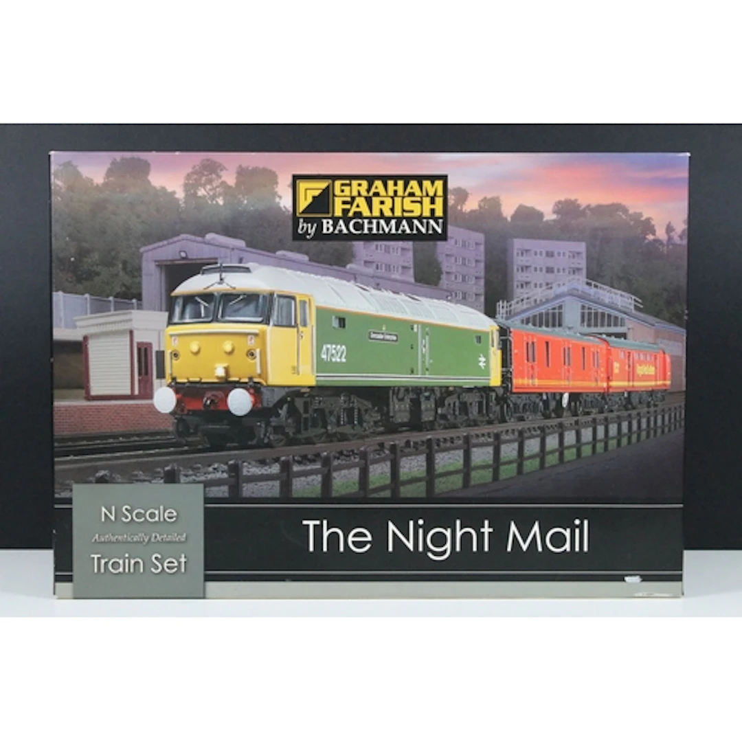 Boxed Graham Farish N gauge 370-130 The Night Mail set appea...