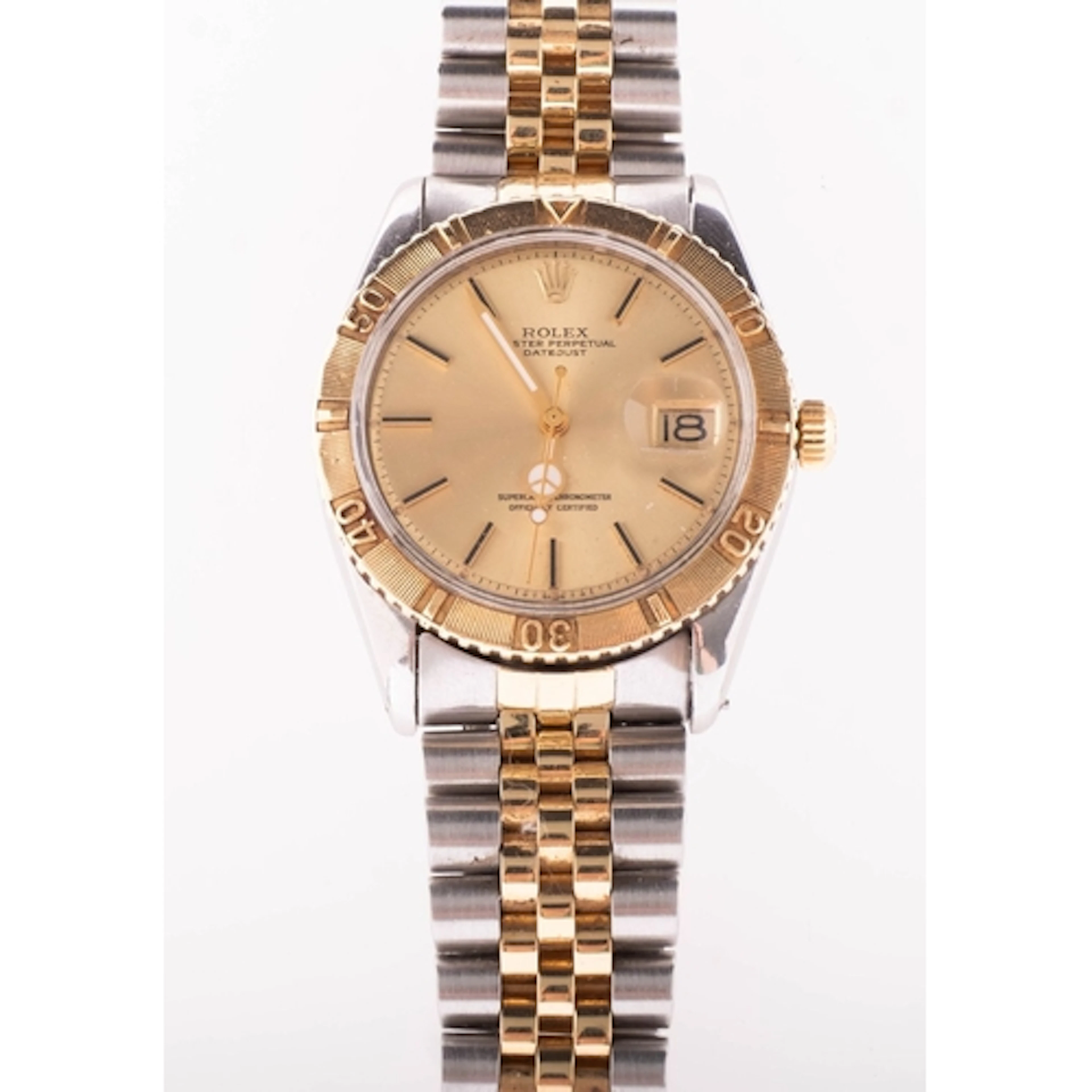 Rolex Oyster Turn-O-Graph Datejust Chronometer gold and stai...