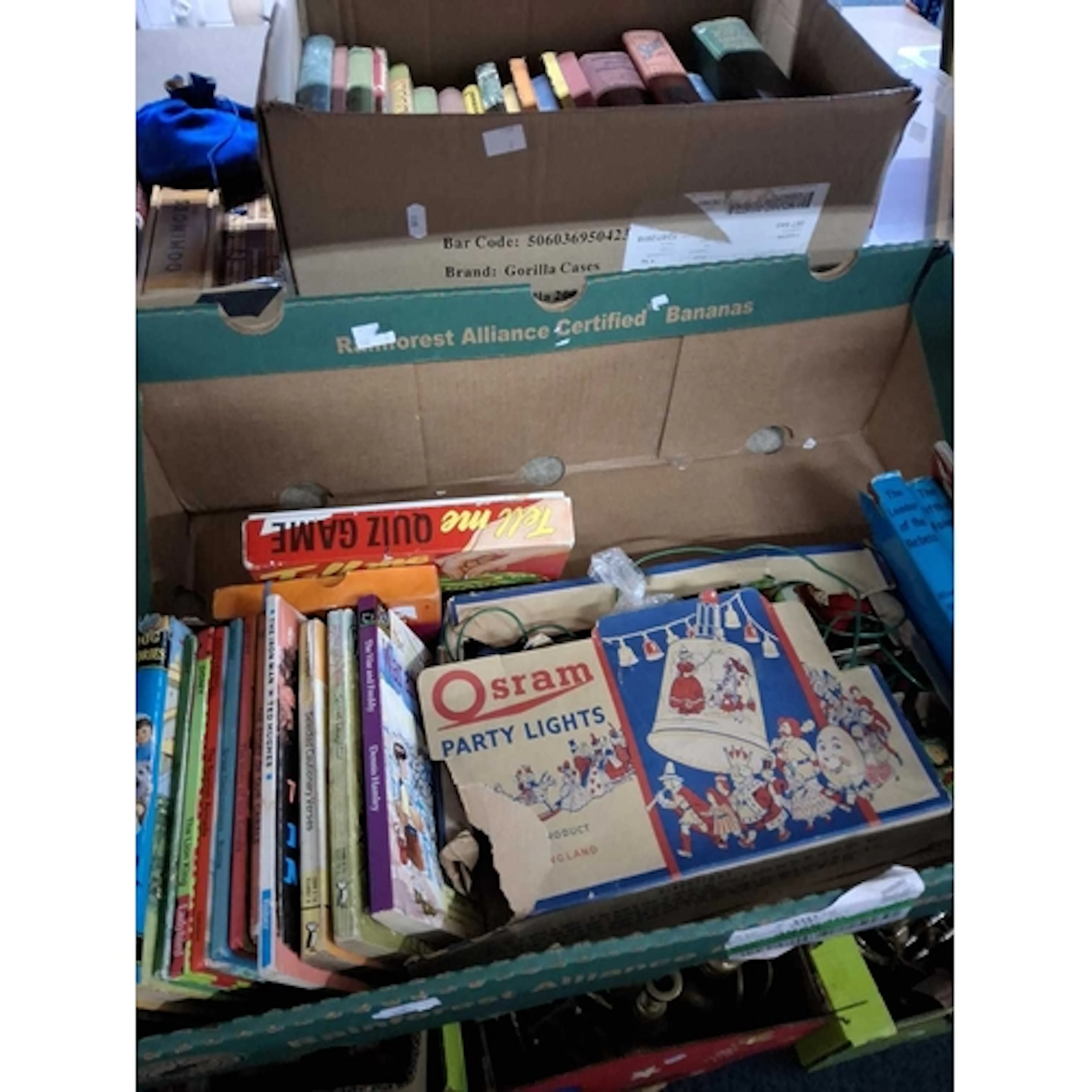 TWO BOXES OF VINTAGE JUVENALIA to include a box containing v...