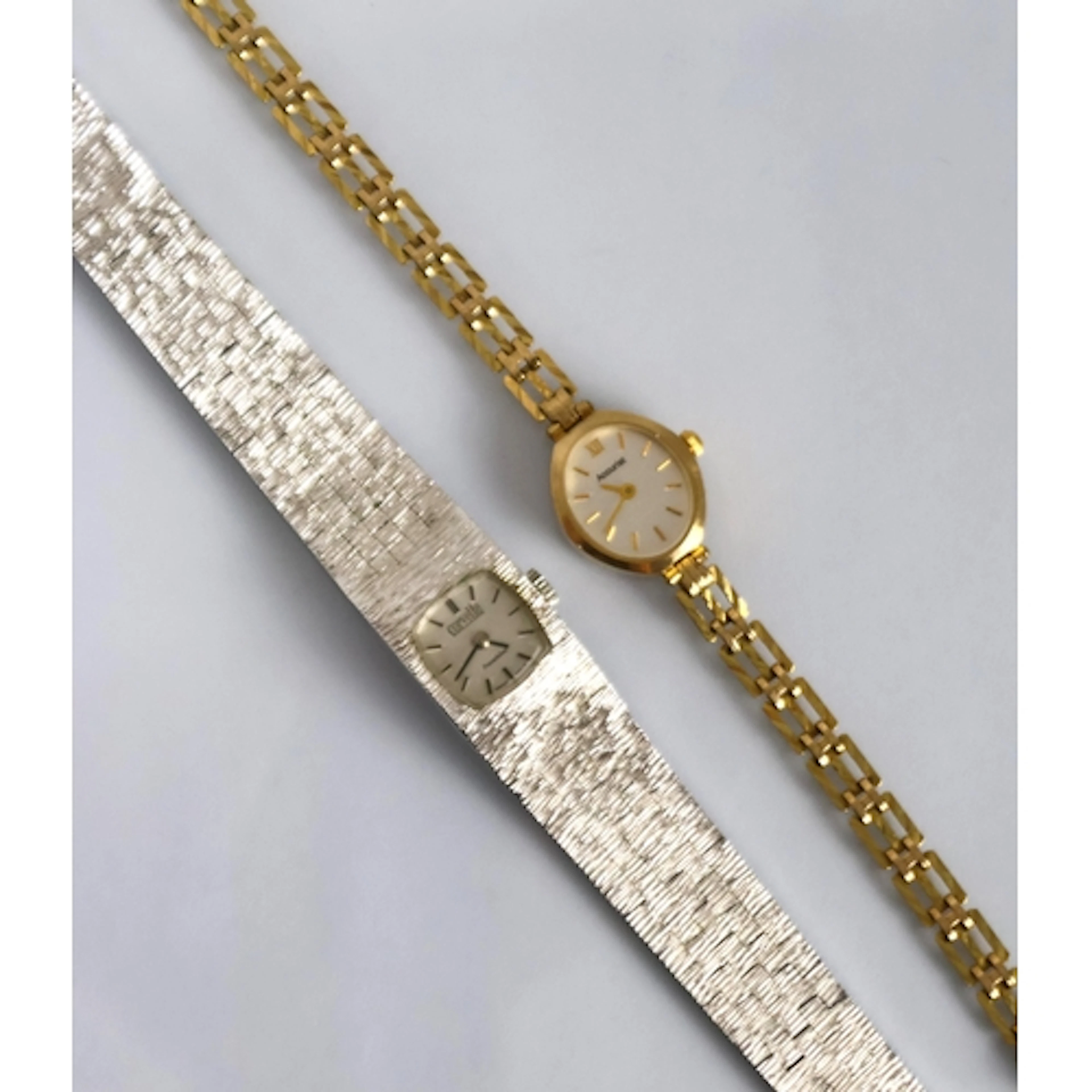 A lady’s 9ct gold Accurist wristwatch and a lady’s Corvette ...