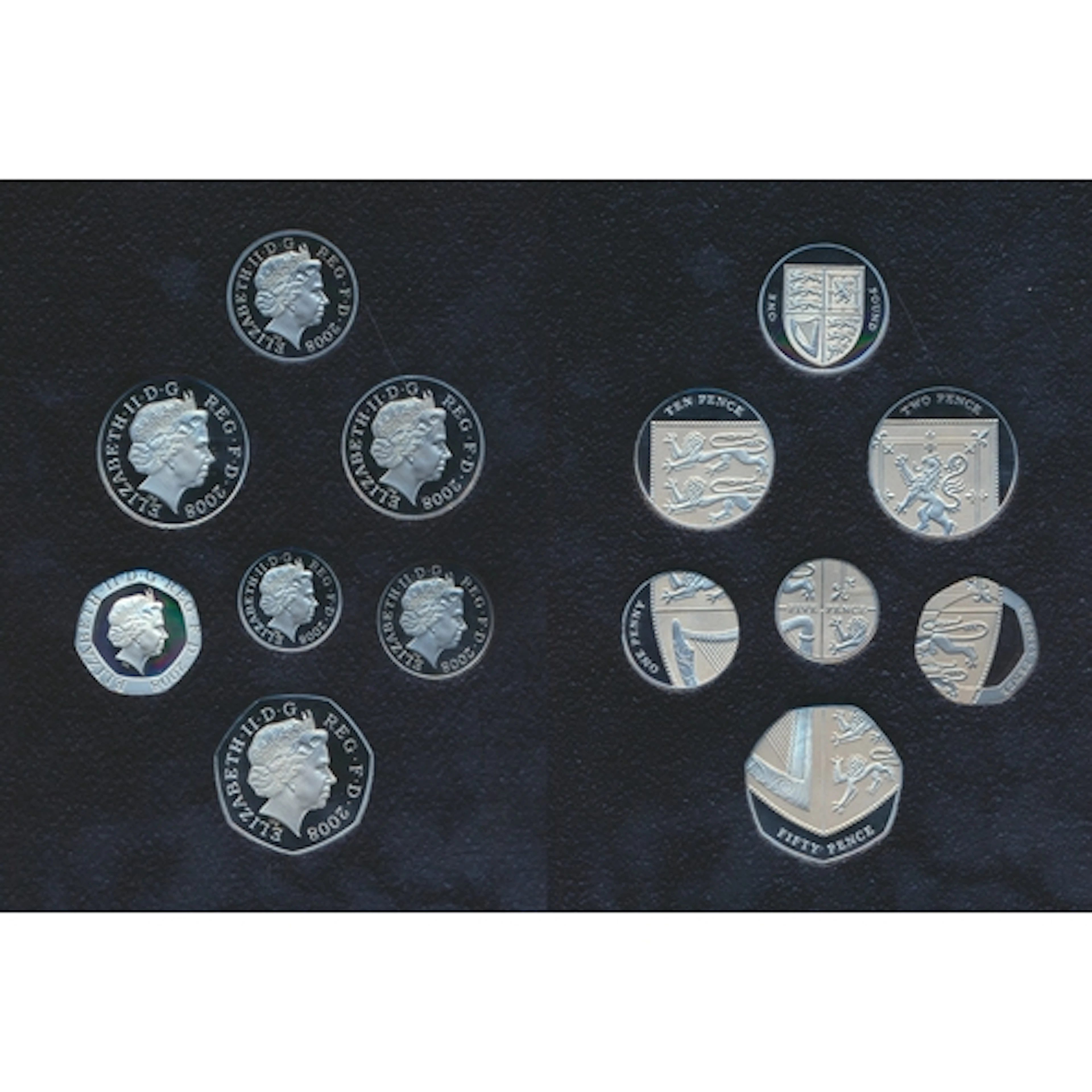 2008 Platinum proof sets in single Royal Mint presentation c...