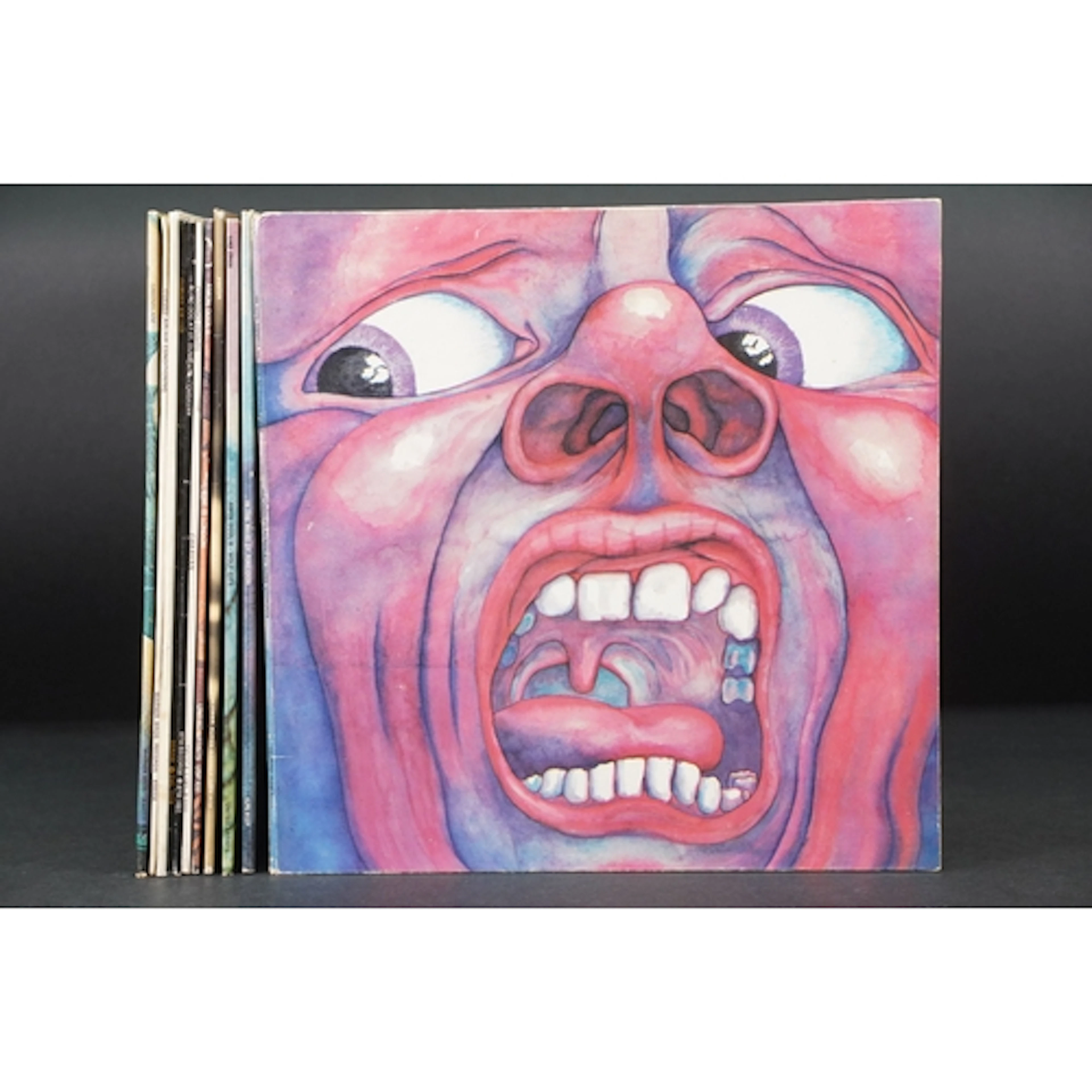 Vinyl - 11 Prog Rock LPs to include King Crimson x 2 (In The...