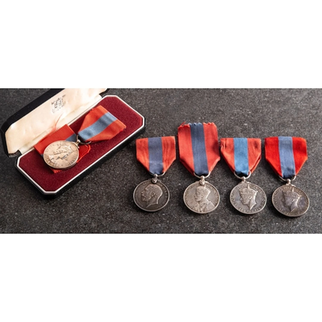 Five Imperial Service Medals to ' George Henry Dunkley', 'Al...