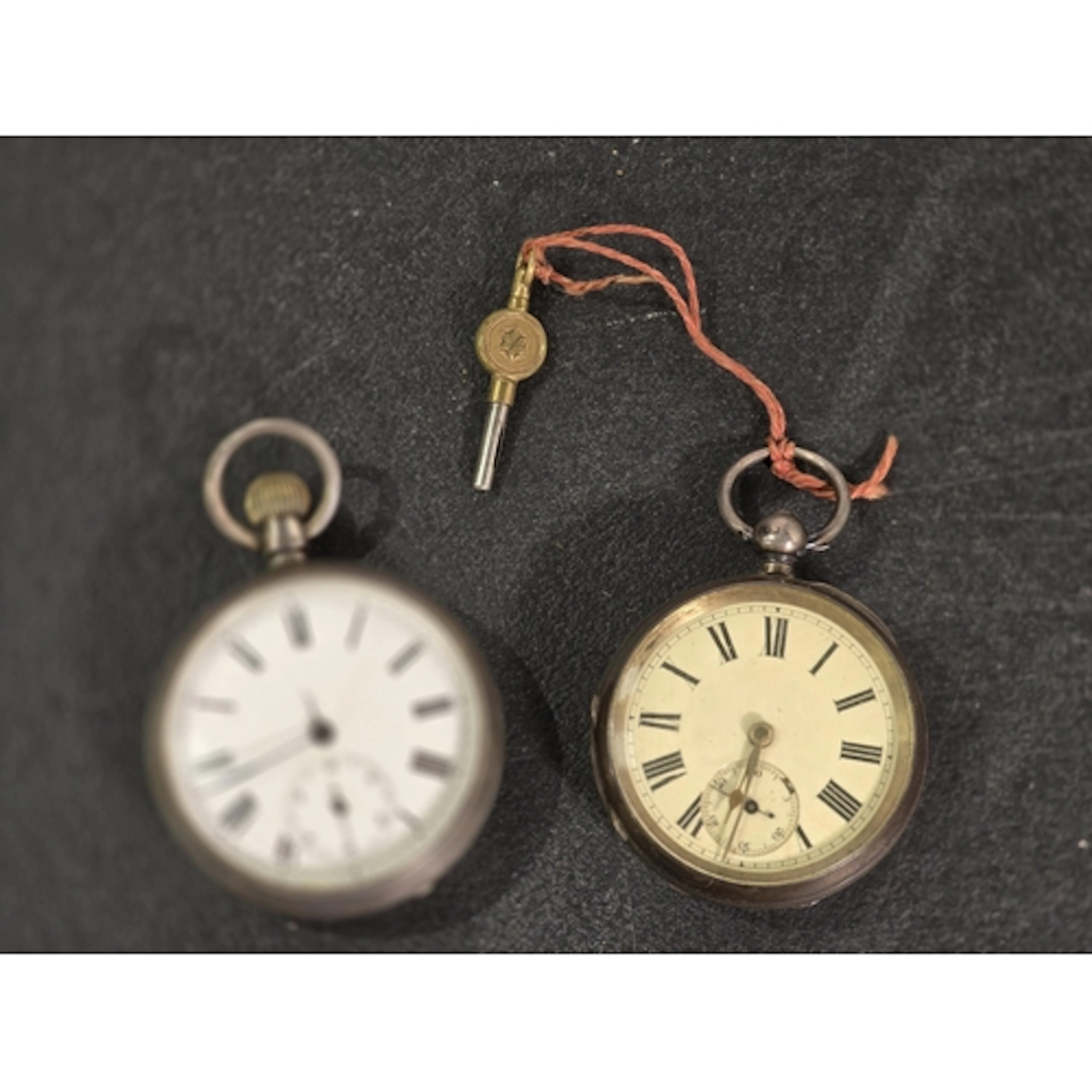 Two hallmarked silver open face Pocket Watches, one with mov...