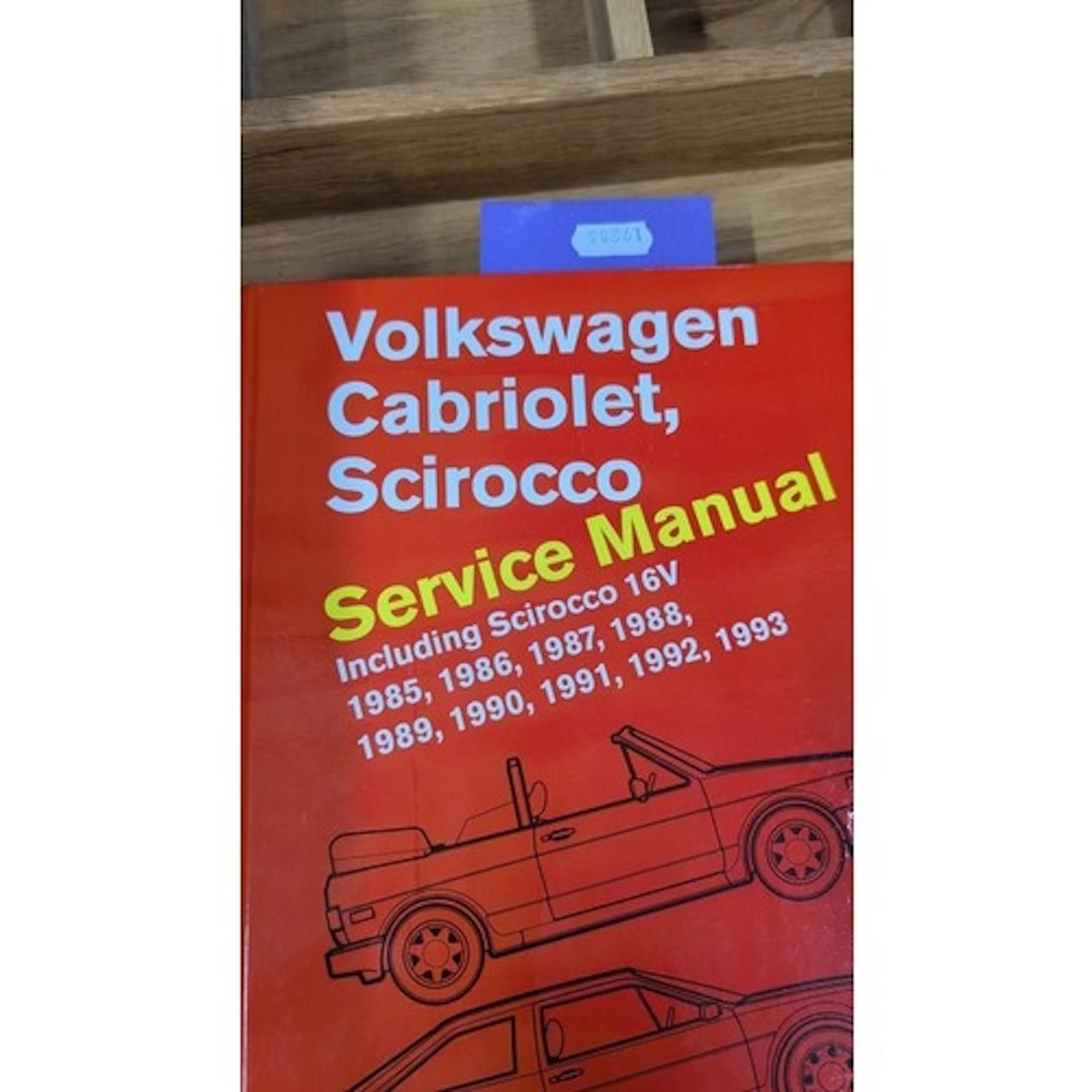 Volkswagen Cabriolet Scirocco Service Manual, Bentley Publis...