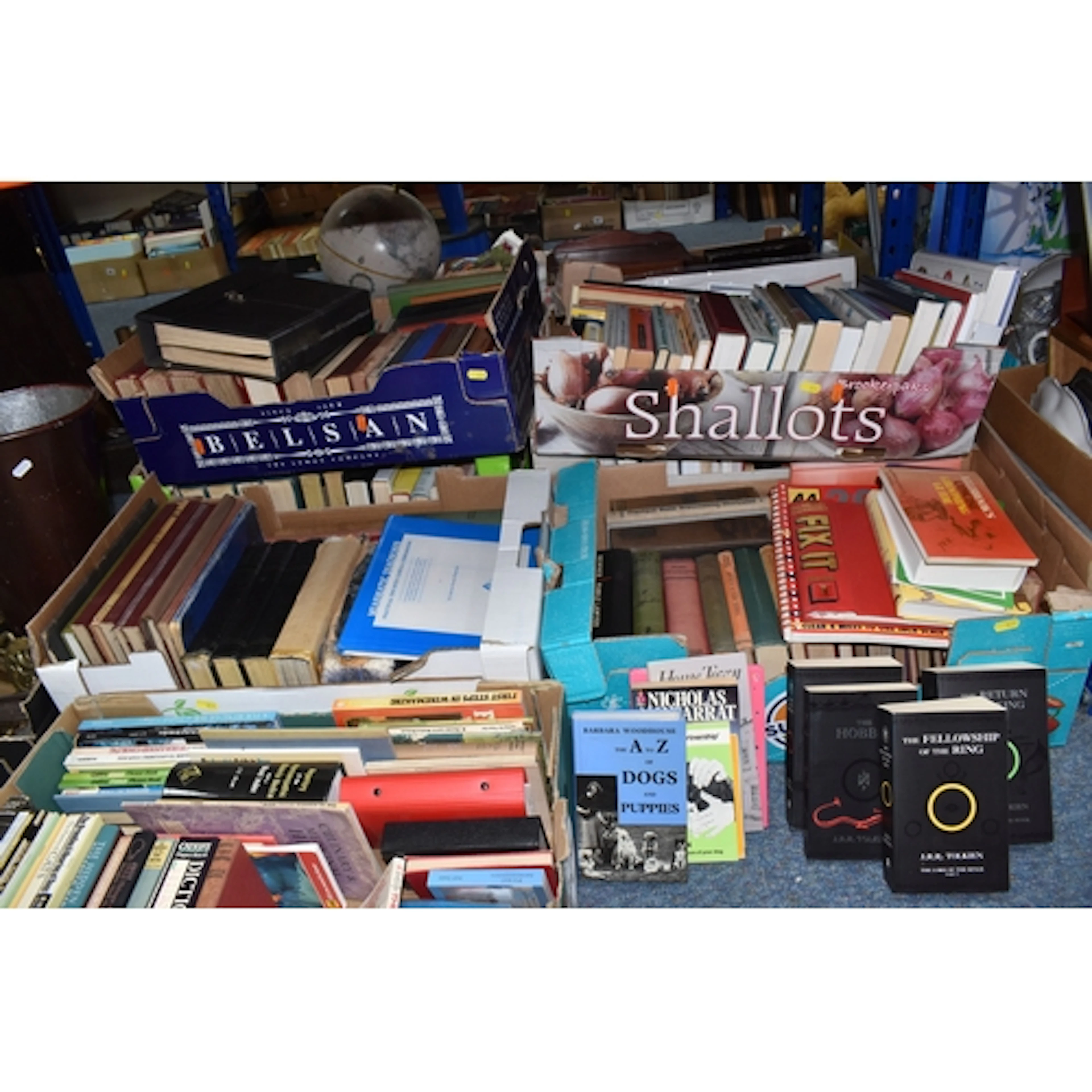 SEVEN BOXES OF MAINLY HARDBACK BOOKS to include subjects suc...