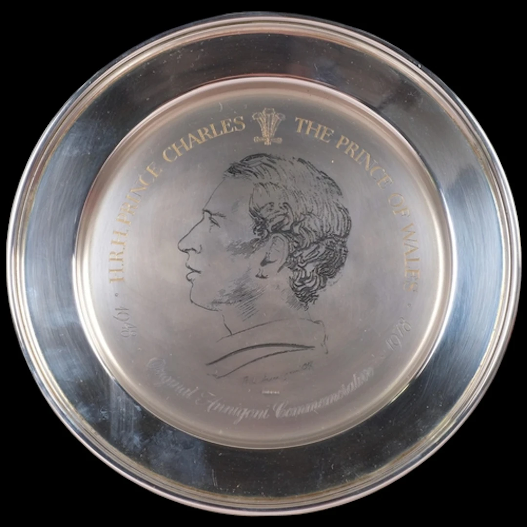An Elizabeth II silver HRH Prince Charles The Prince Of Wale...