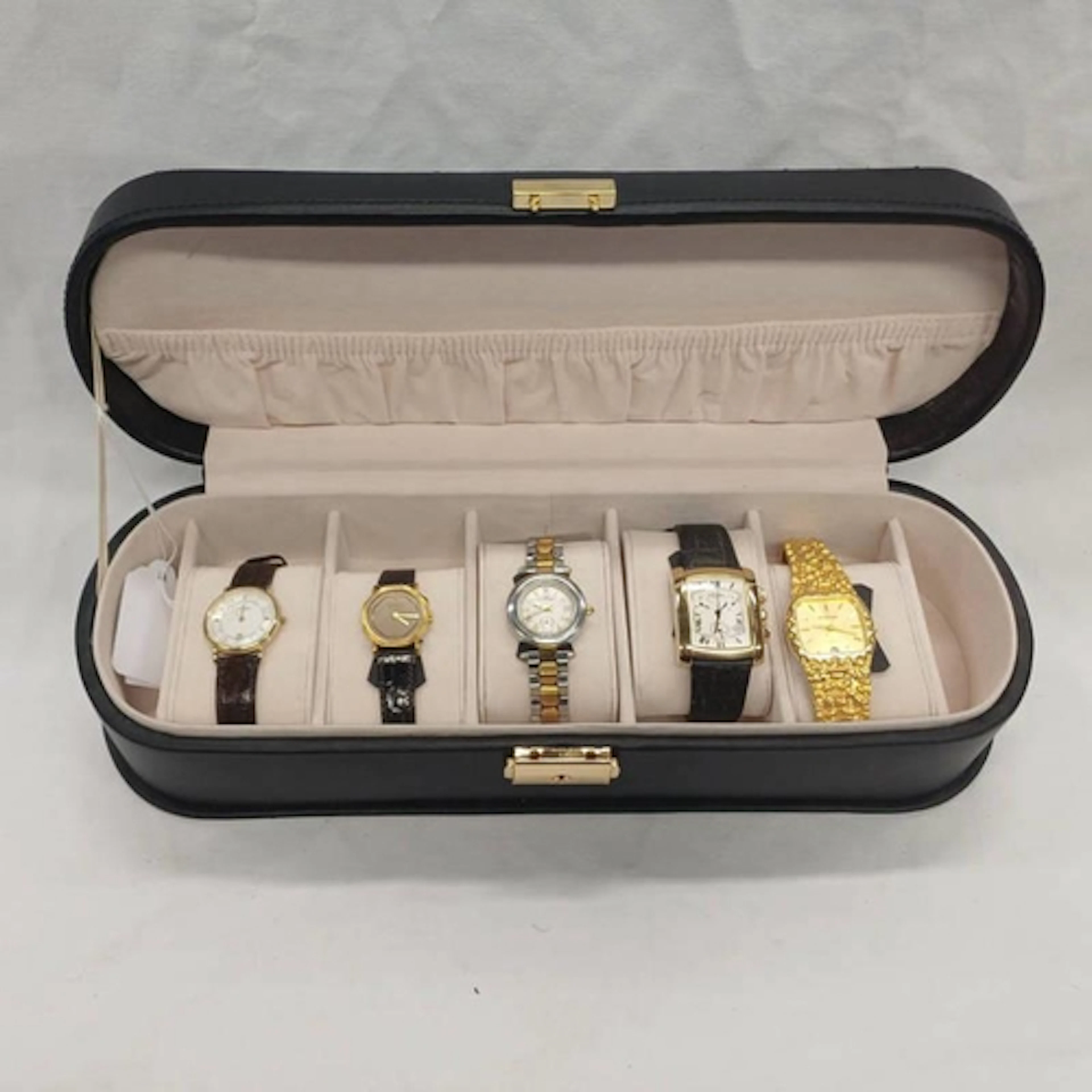 5 WRIST WATCHES, ROTARY RAYMOND , WEIL, ETERNA FATIERA, KLAU...