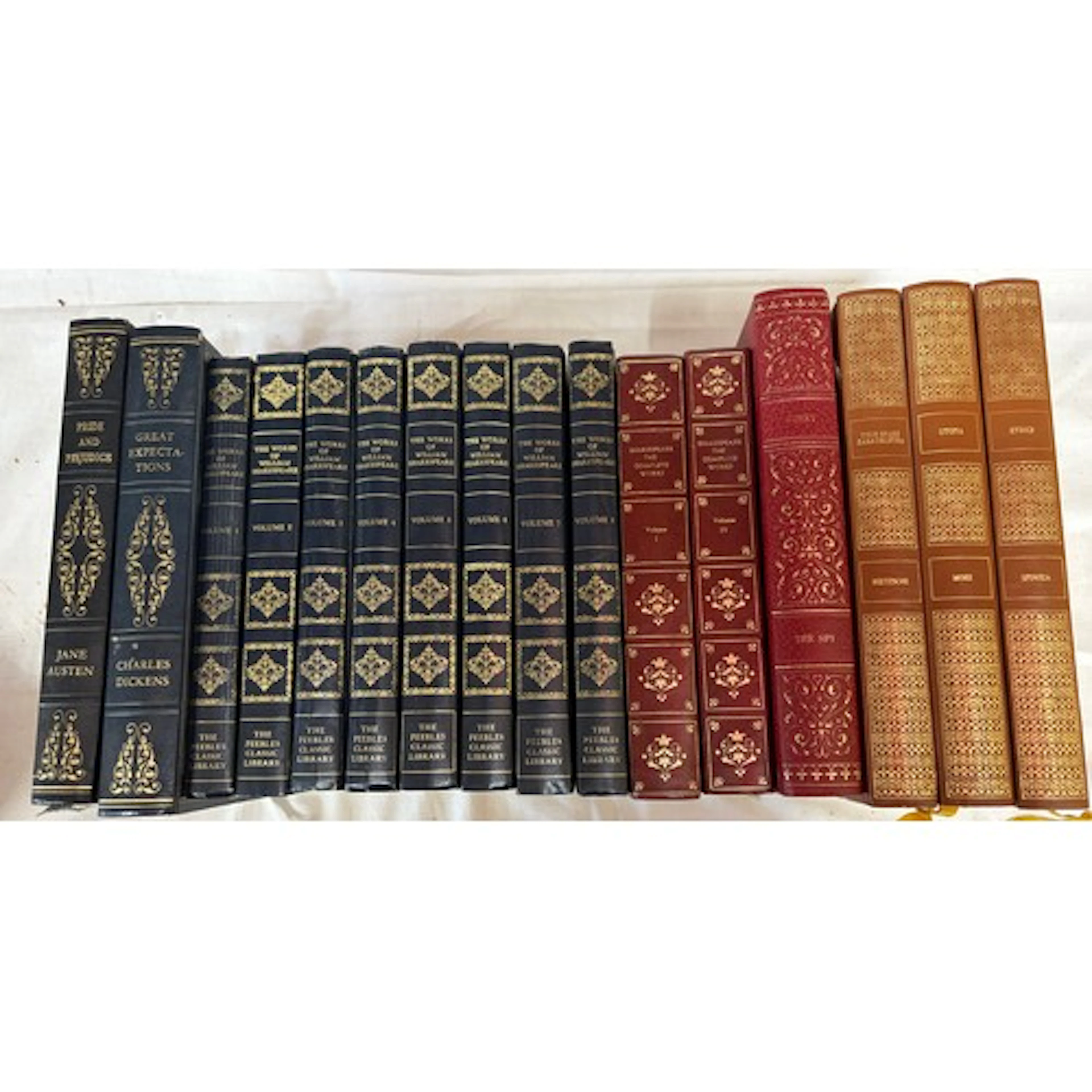 Collection of books to include the Peebles Library 'The Work...
